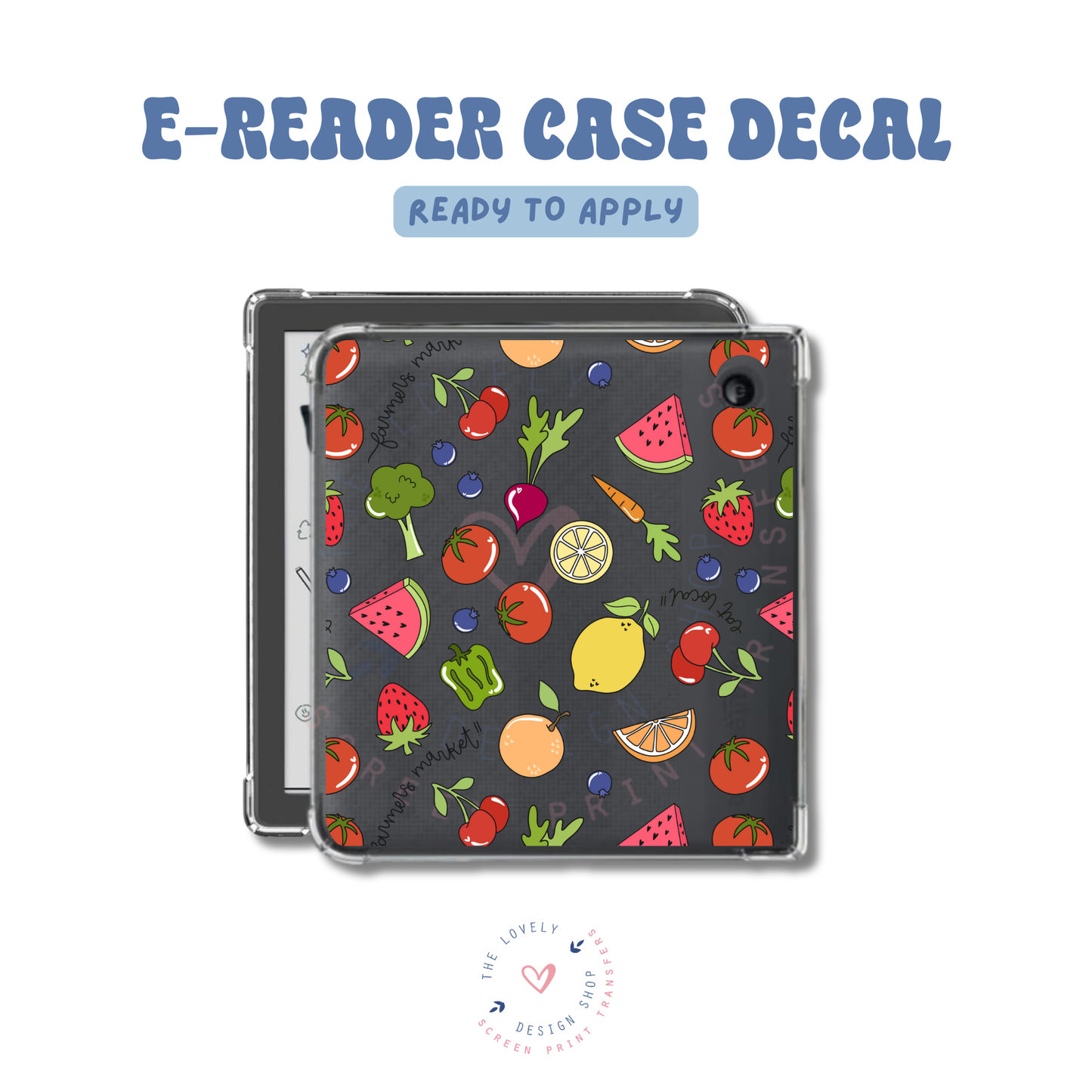 Farmers Market - UV DTF E-Reader Decal - Jan 27