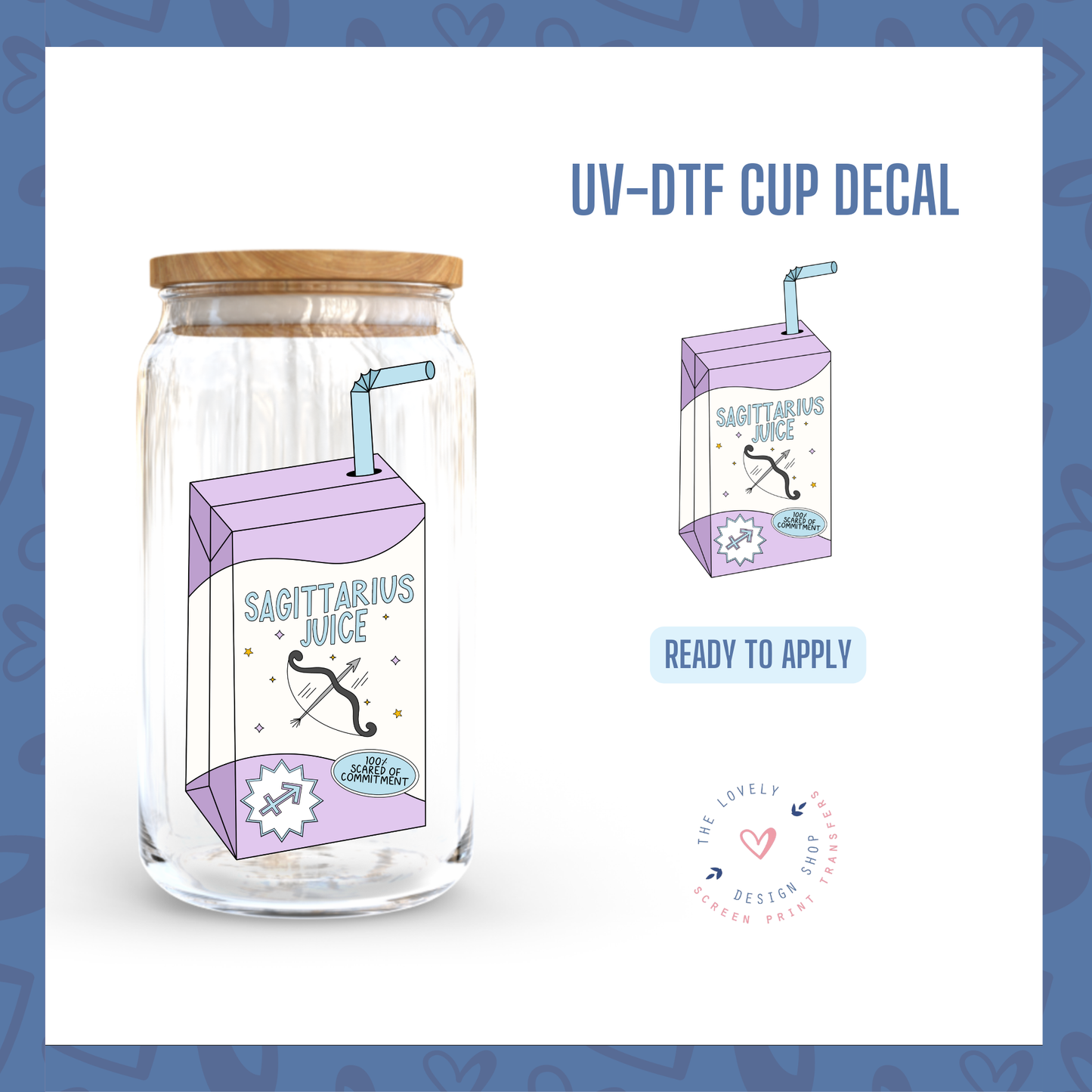 Zodiac Signs Juice Boxes Bundle - UV DTF Cup Decal (Ready to Ship) May 28