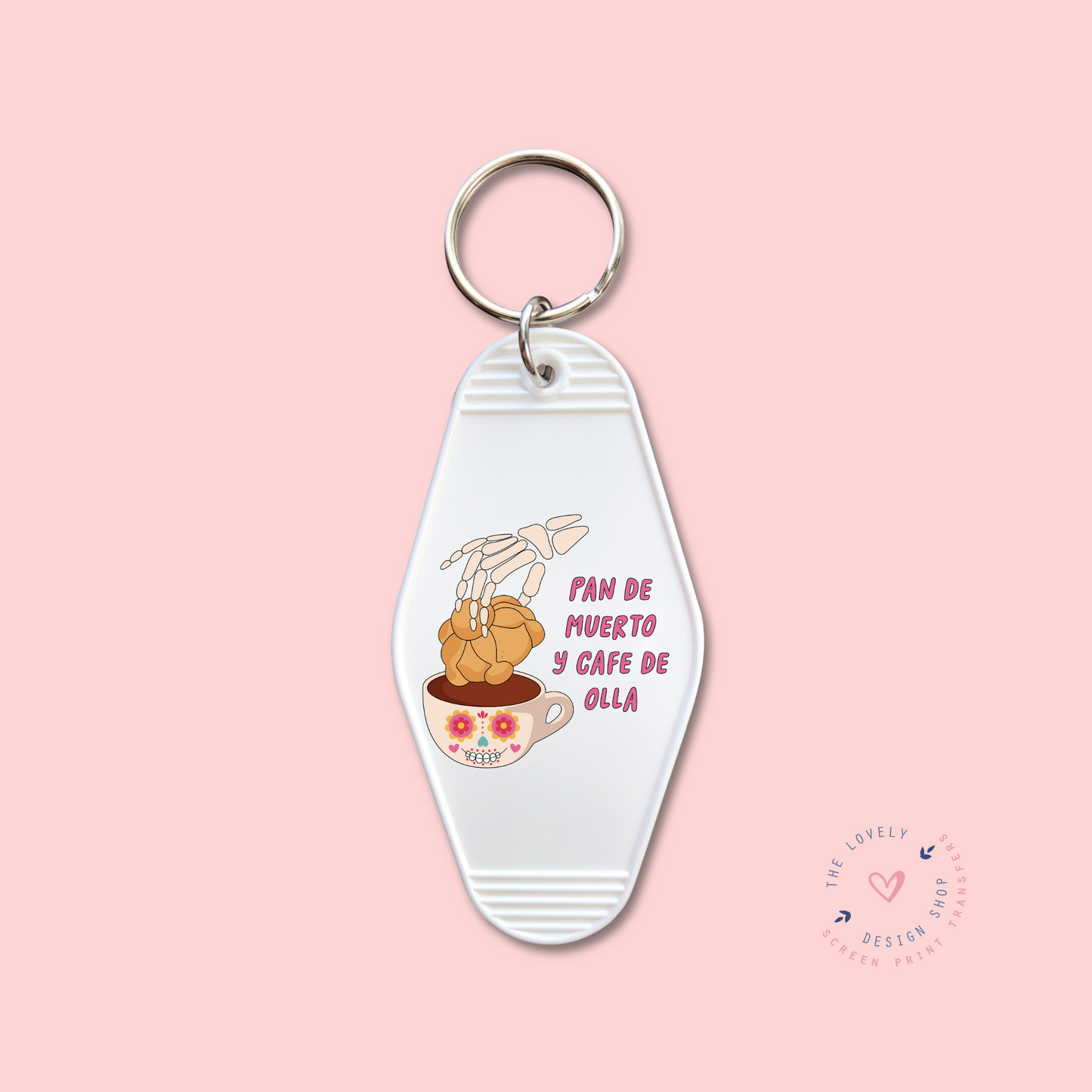 Pan De Muerto Y Cafe De Olla - Keychain UV DTF Decal - Aug 26