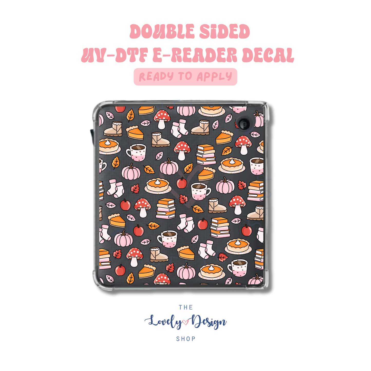 Autumn Treats - UV DTF E-Reader Decal - Aug 8