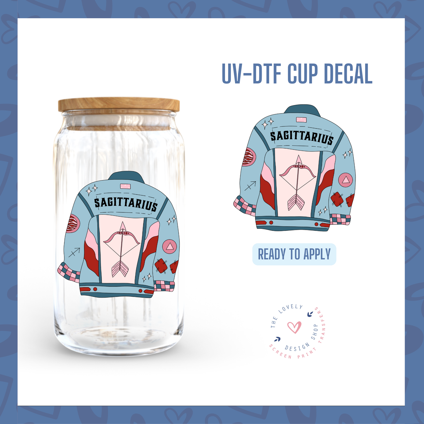 Zodiac Signs Jackets - UV DTF Cup Decal (Ready to Ship) Jun 10