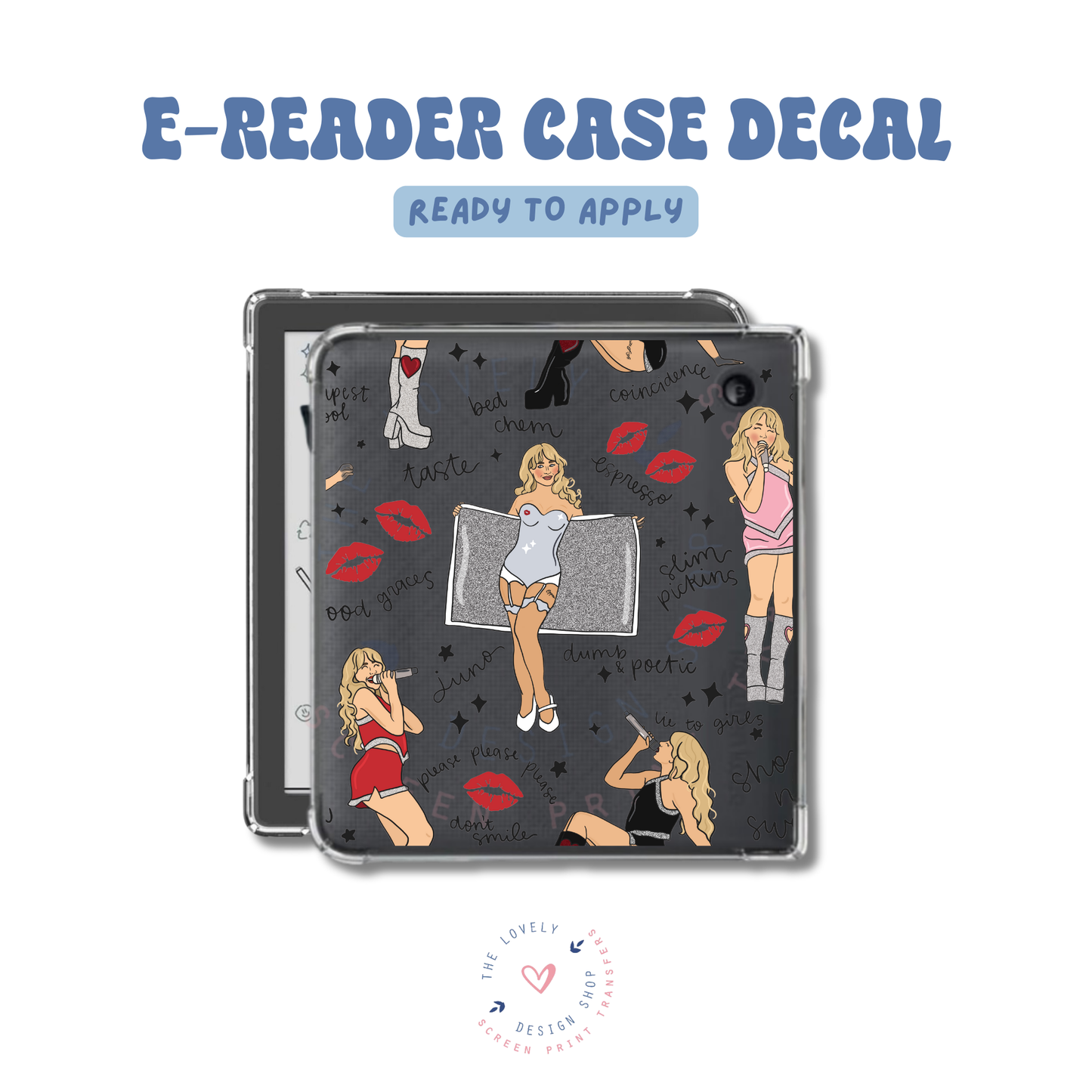 Sabri Short N' Sweet - UV DTF E-Reader Decal - Feb 4