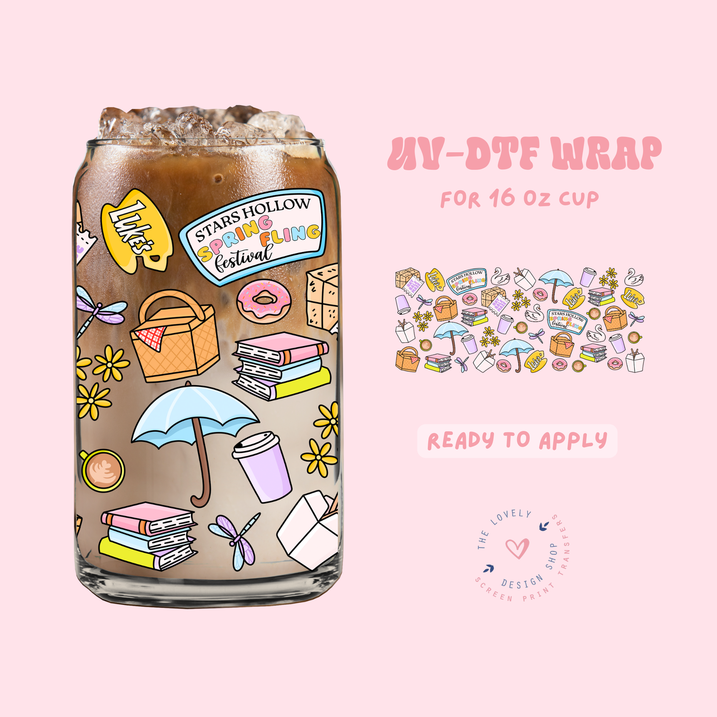 GG Show Spring Fling - UV DTF 16 oz Libbey Cup Wrap - Feb 4