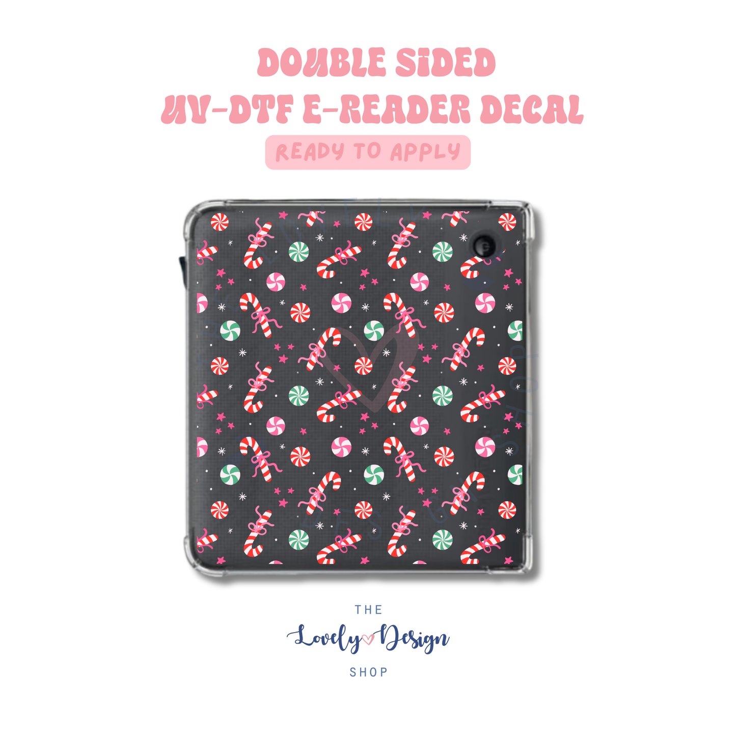 Xmas Candy - UV DTF E-Reader Decal - Sep 15