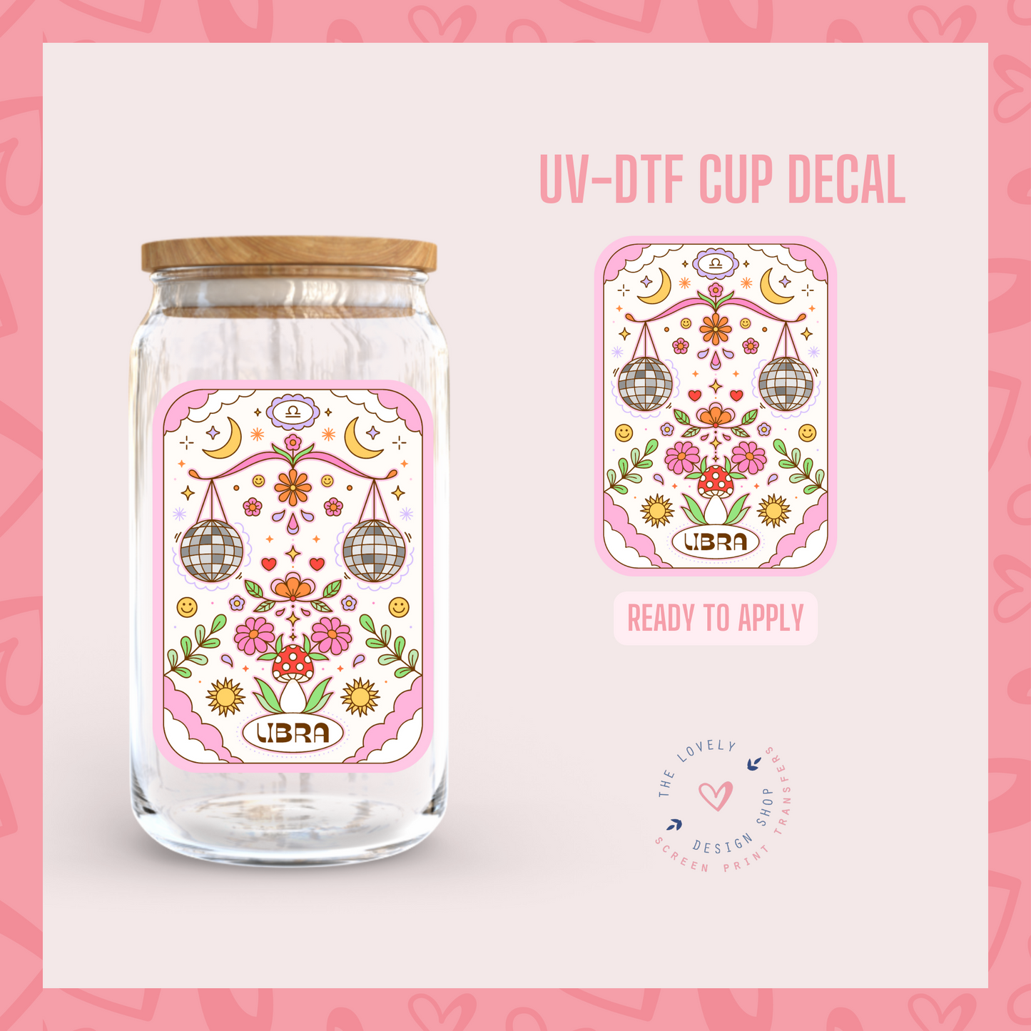 Zodiac Signs Tarot Cards - UV DTF Cup Decal (Ready to Ship) May 20