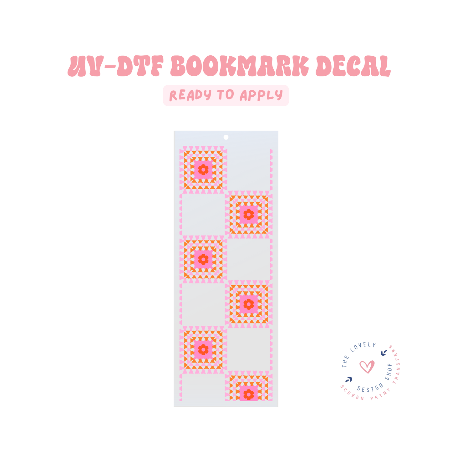 Granny Squares - UV DTF Bookmark Decal - Feb 12