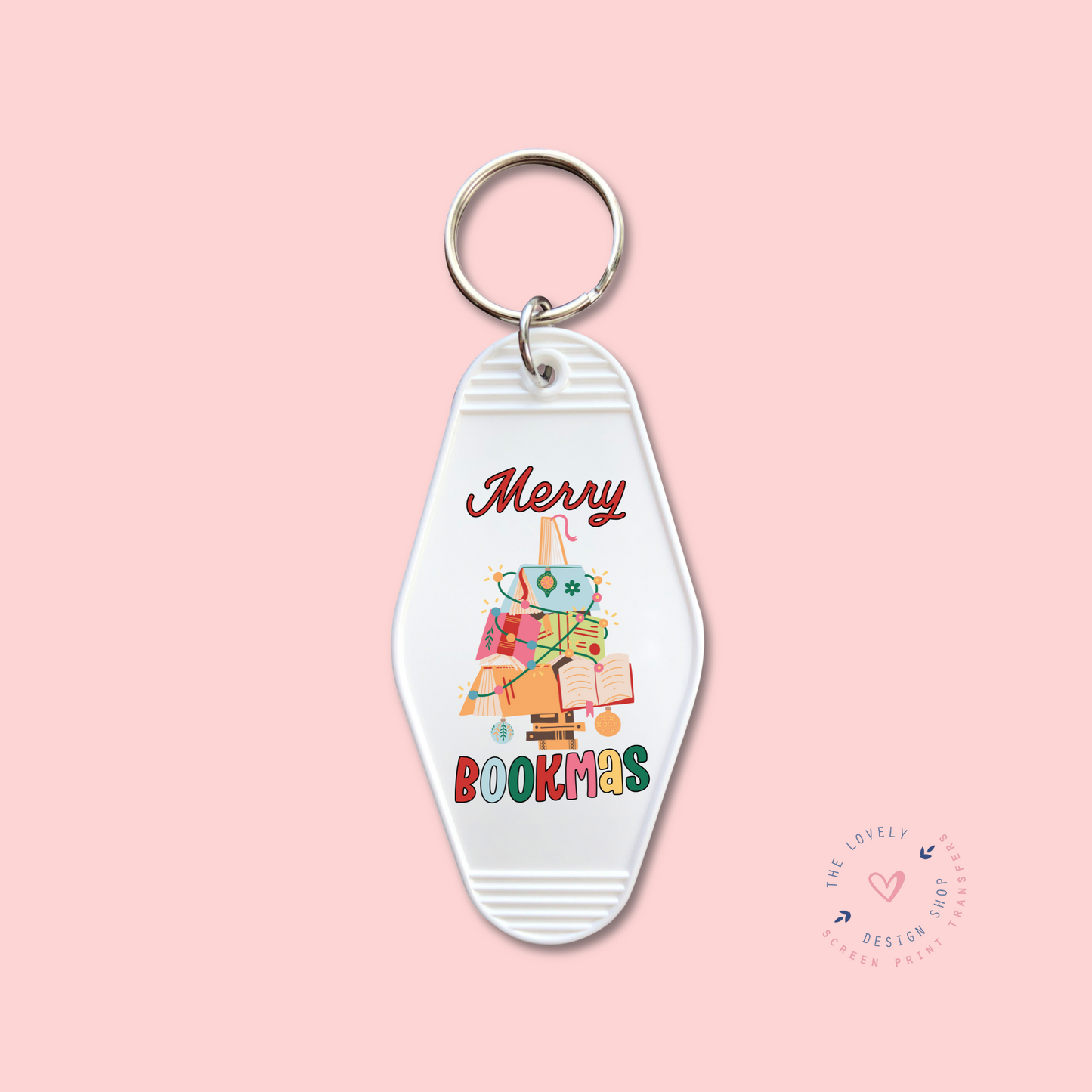 Merry Bookmas - Keychain UV DTF Decal - Oct 28
