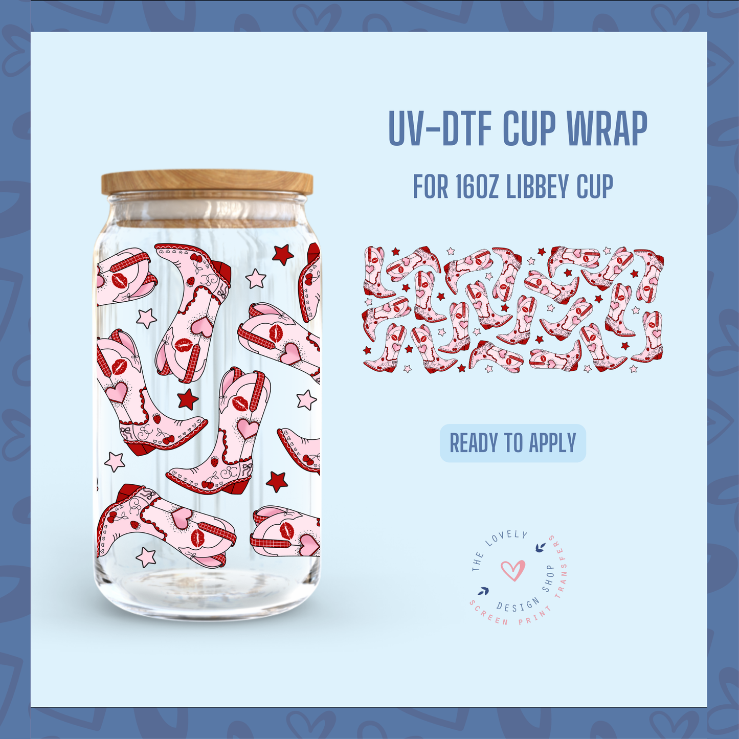 Short And Sweet - UV DTF 16 oz Libbey Cup Wrap - Nov 12