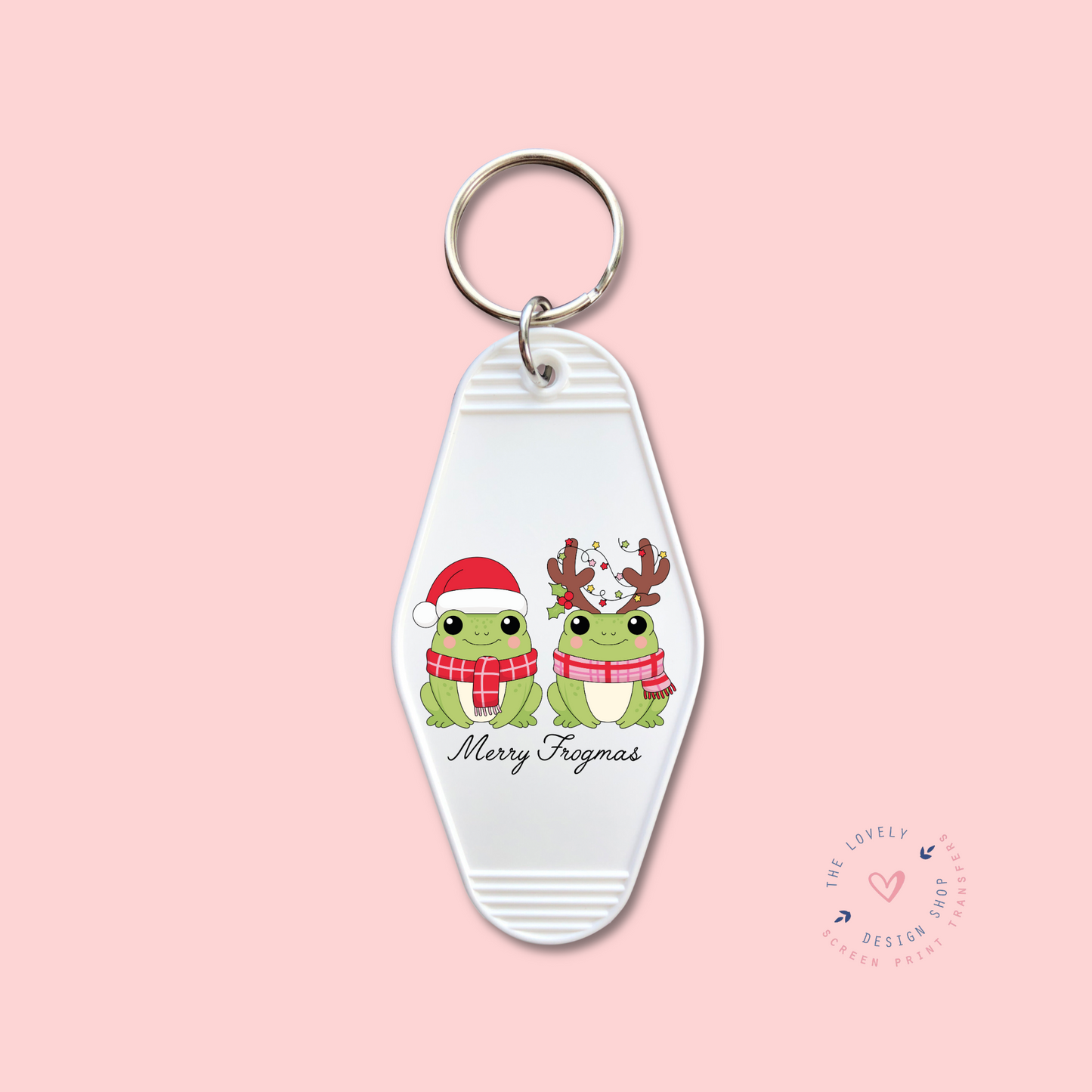 Merry Frogmas - Keychain UV DTF Decal - Oct 21