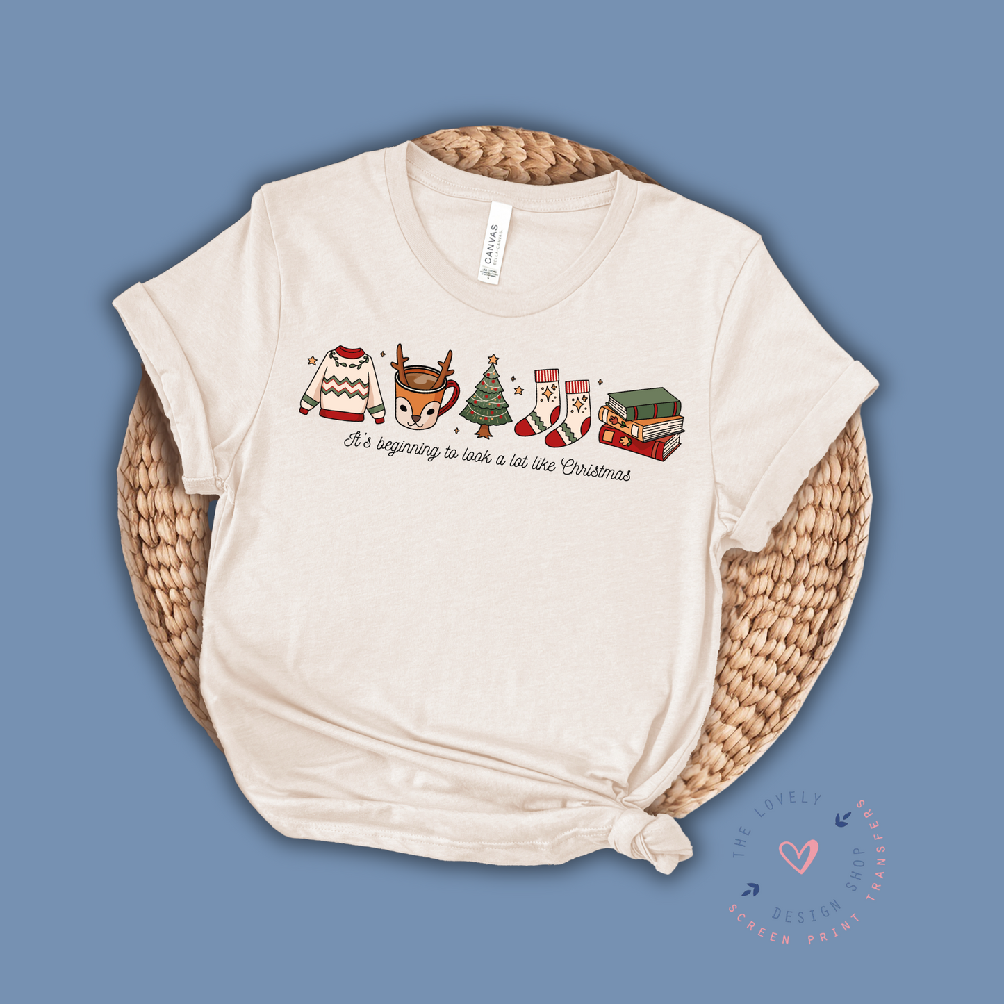 Cozy Christmas - FULL COLOR DTF TRANSFER - Oct 5th