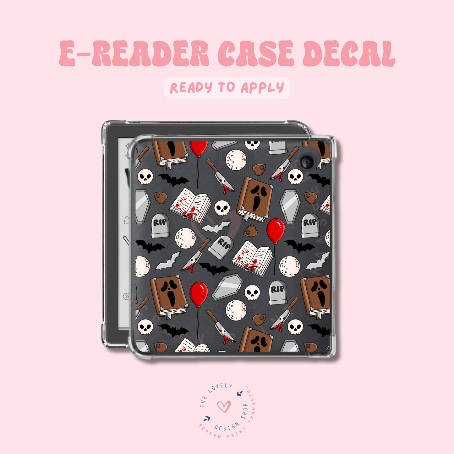 Horror - UV DTF E-Reader Decal Jun 11