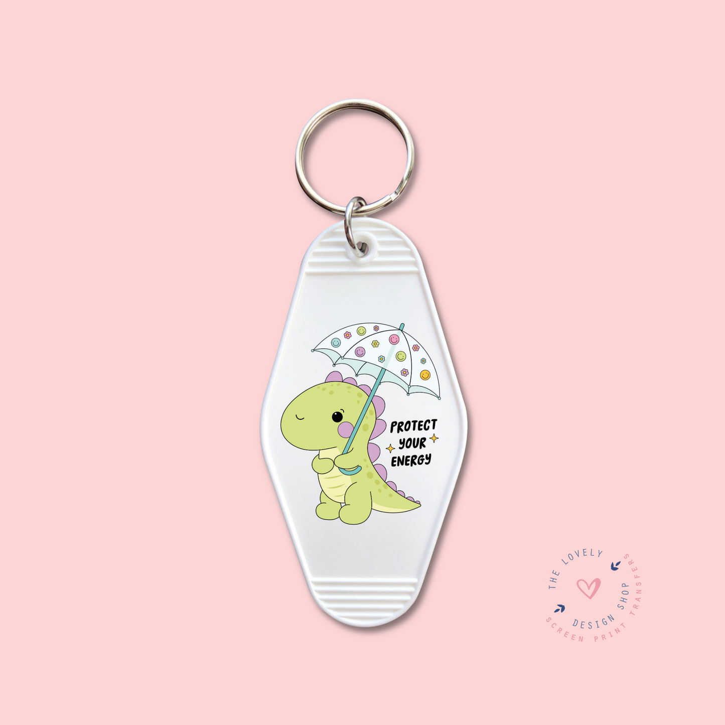 Protect Your Energy - Keychain UV DTF Decal - Nov 4