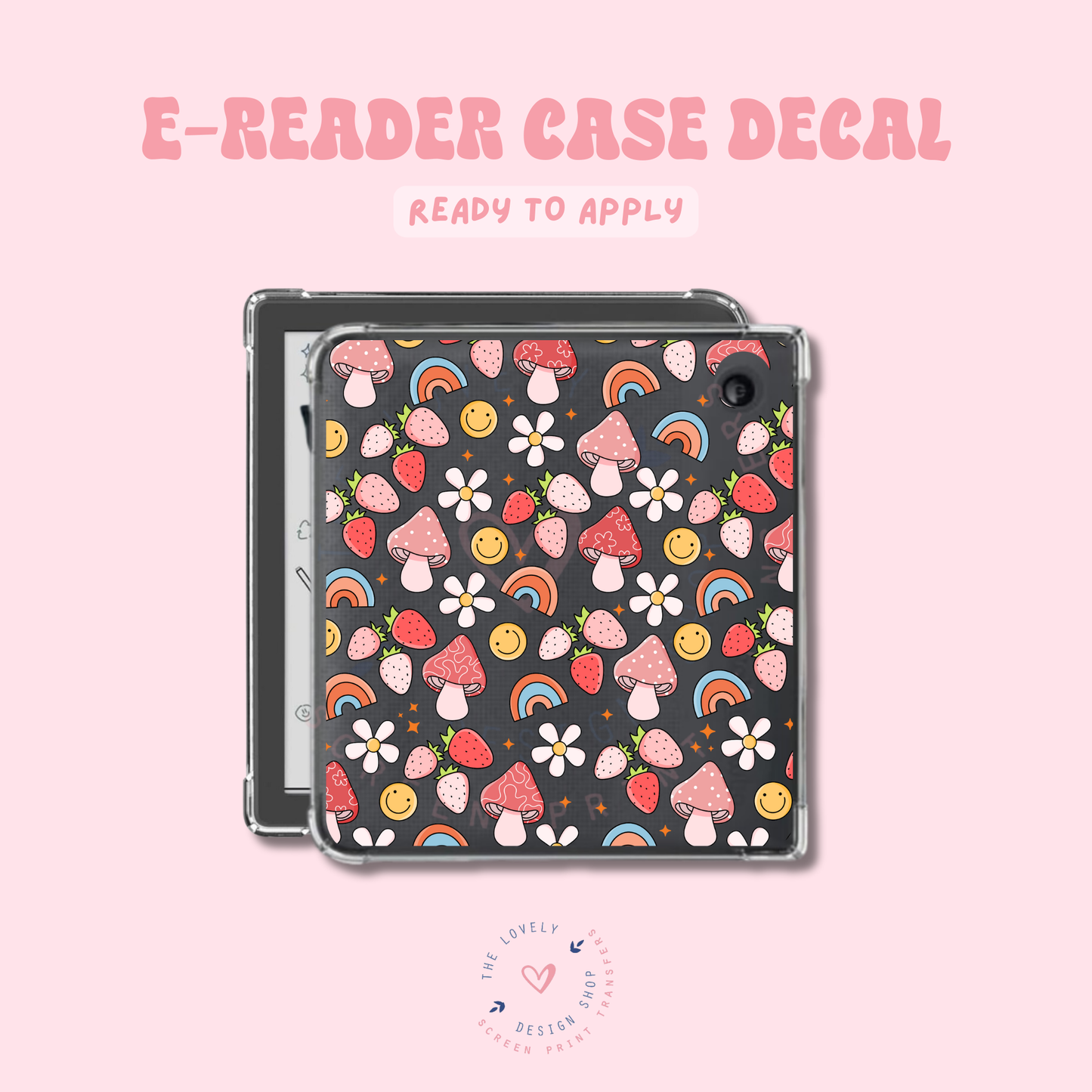 Happy - UV DTF E-Reader Decal - Feb 19