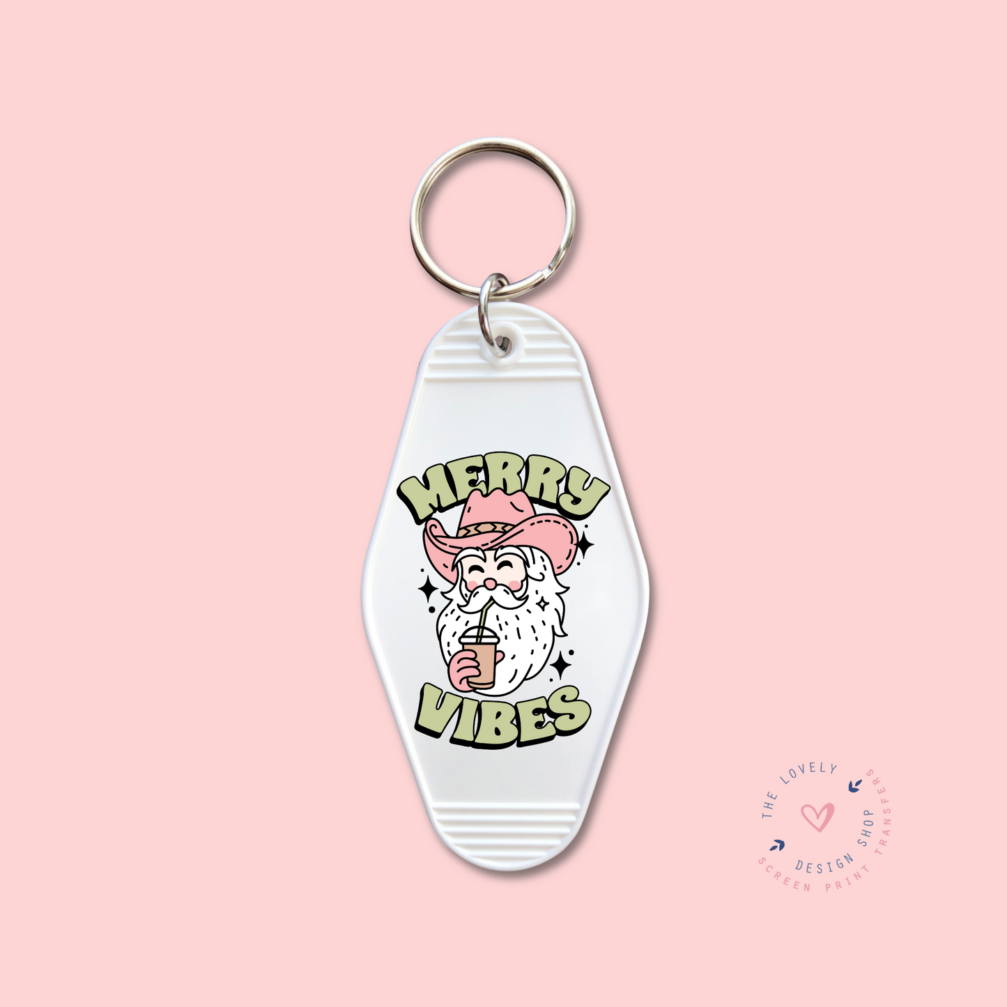 Merry Vibes - Keychain UV DTF Decal - Oct 28