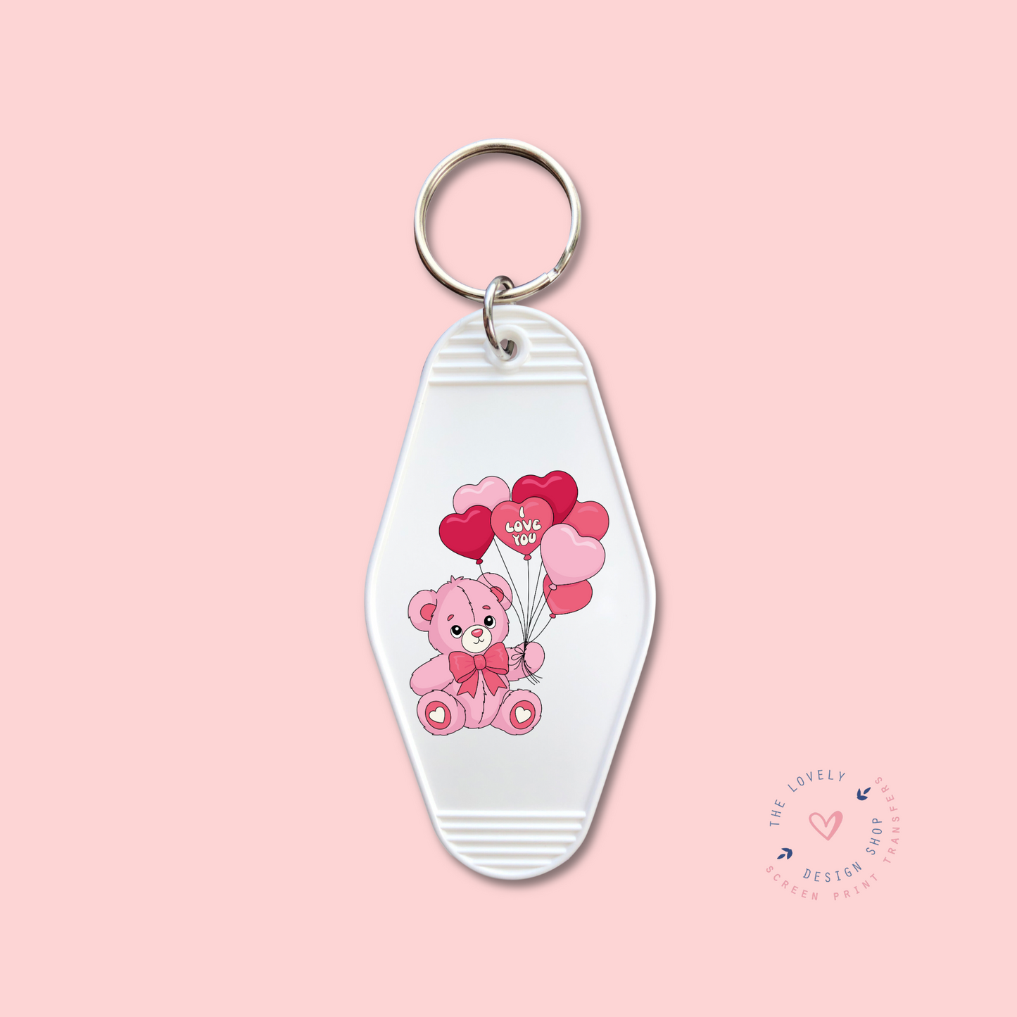 I Love You Bear - Keychain UV DTF Decal - Dec 31