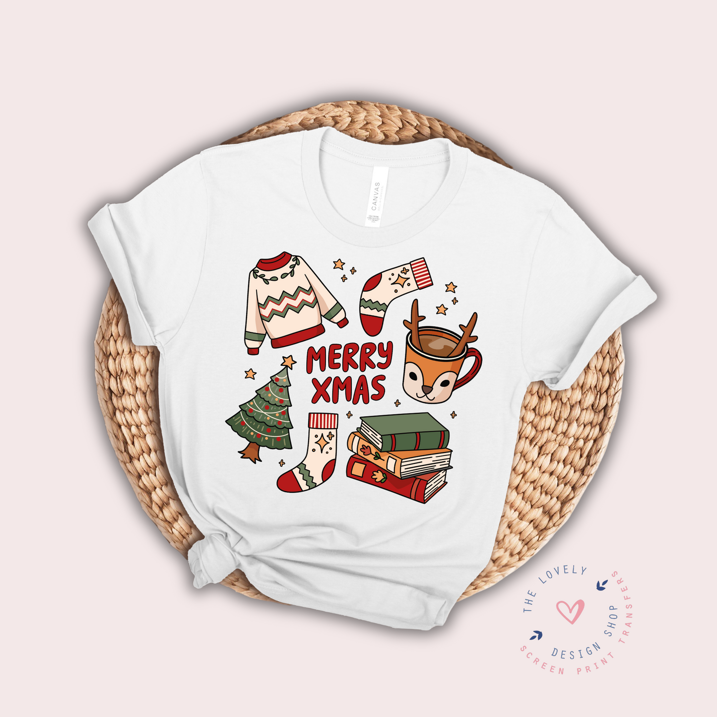 Merry Xmas - FULL COLOR DTF TRANSFER - Oct 5th