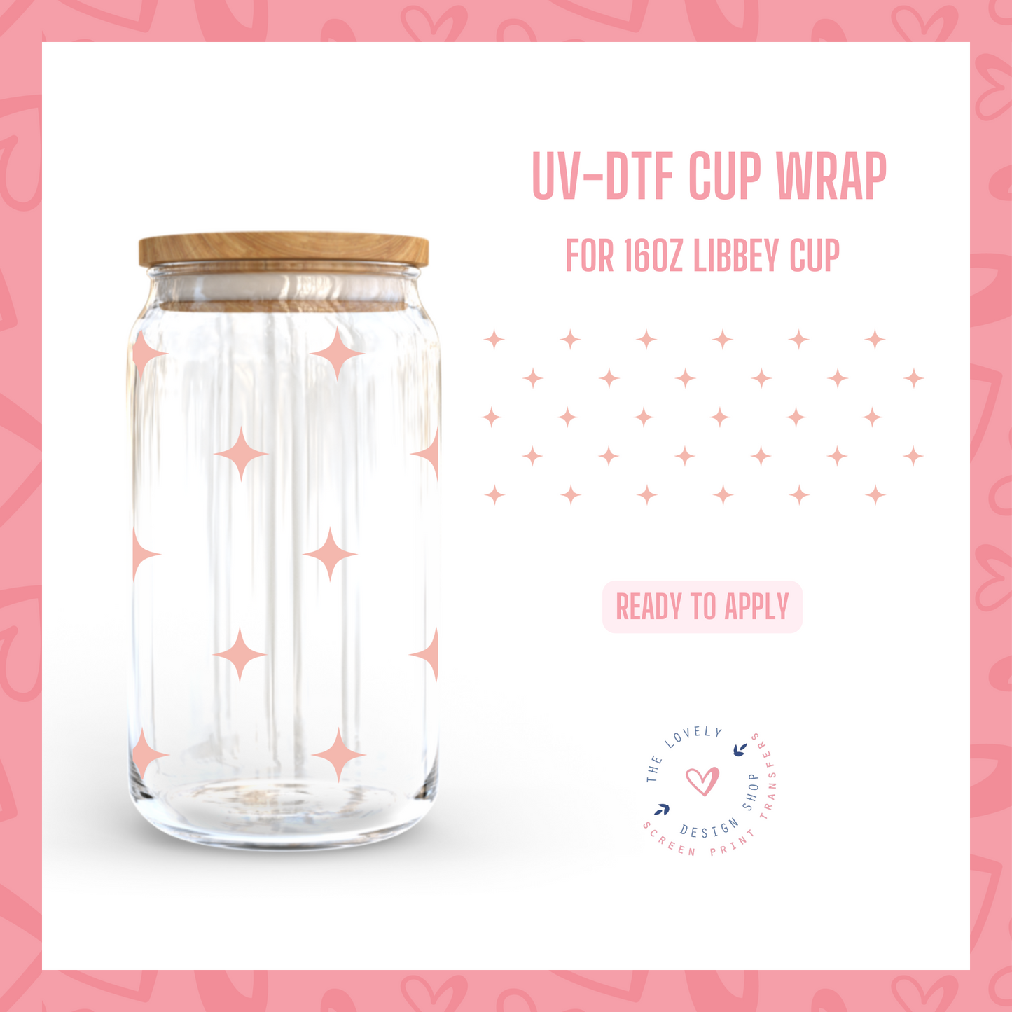 Little Sparks - UV DTF 16 oz Libbey Cup Wrap - Dec 9