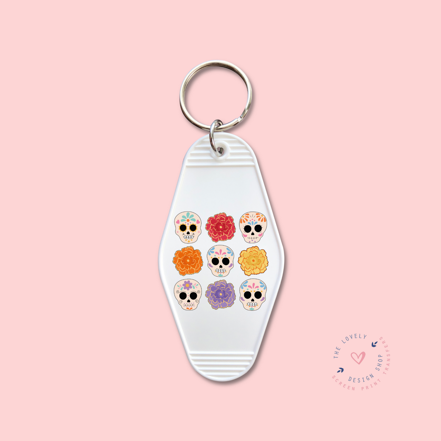 Calaveritas Y Marigolds - Keychain UV DTF Decal - Aug 26