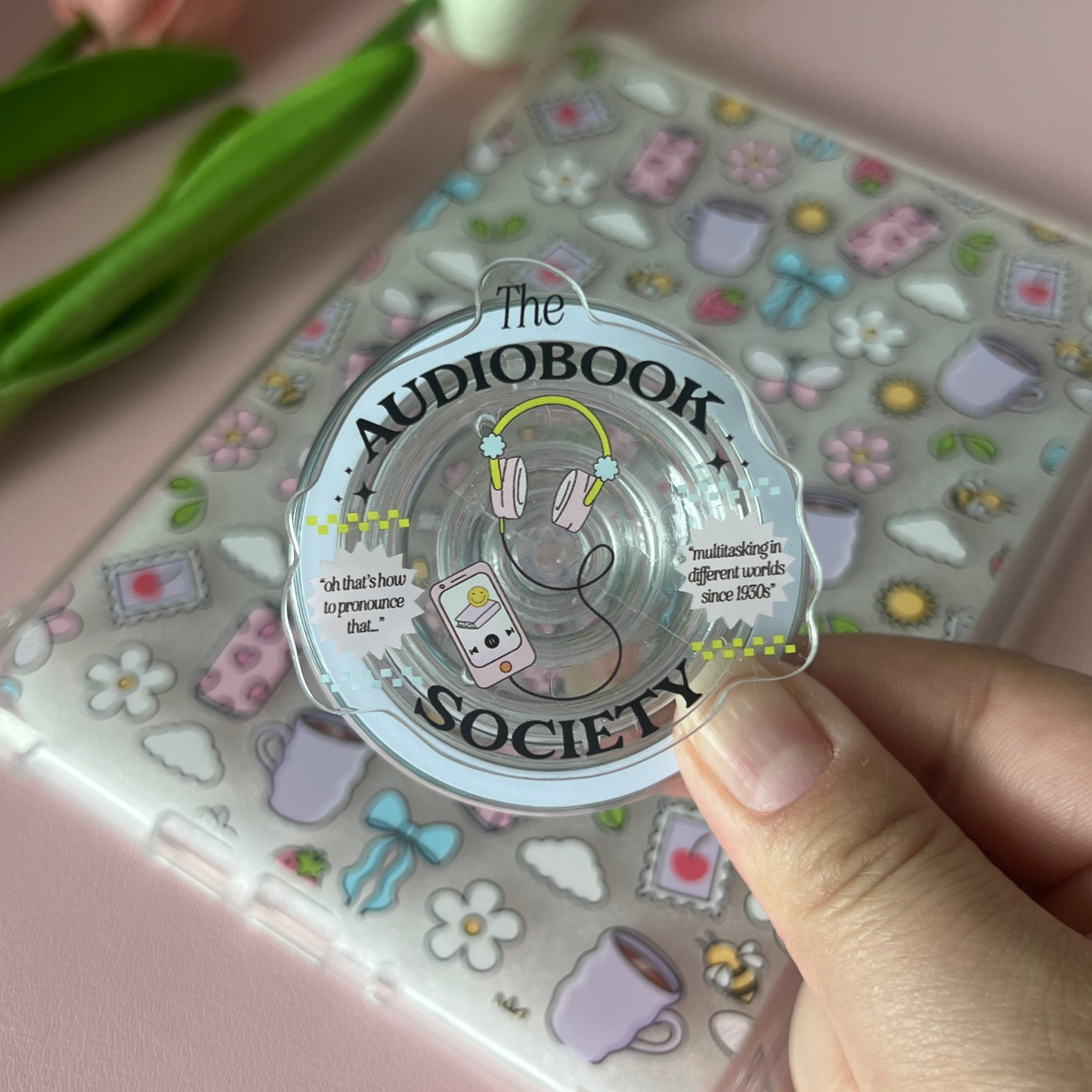 The Audiobook Society - Acrylic MagSafe Grip (Pack of 3)