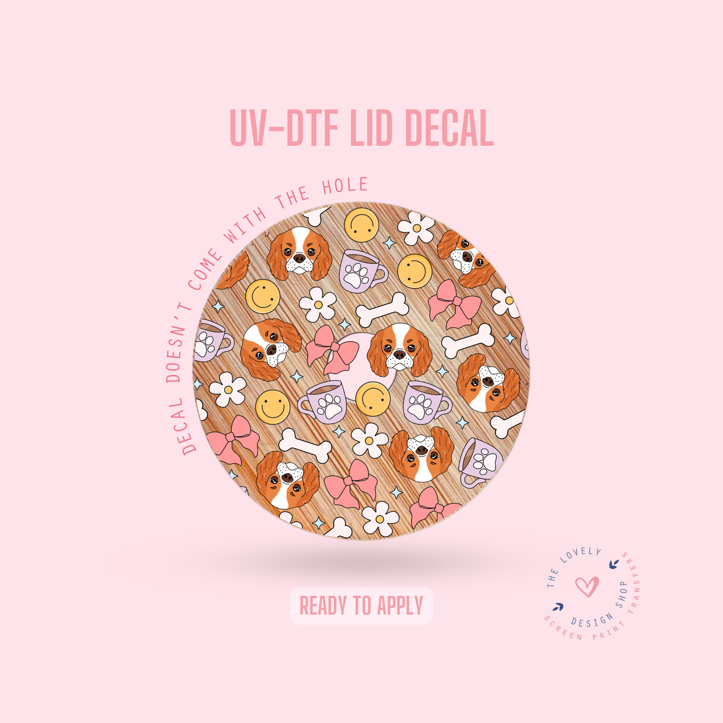 Cocker Spaniel - UV DTF Lid Decal - Nov 4