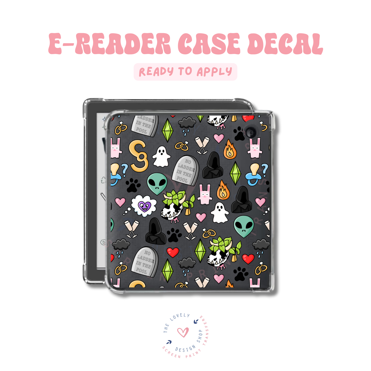 Sims - UV DTF E-Reader Decal - Apr 23