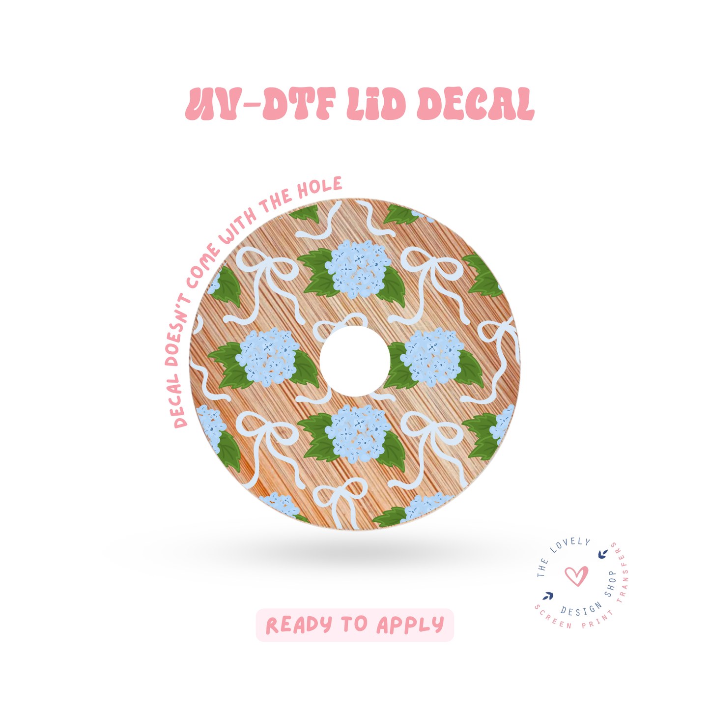 Hydrangeas - UV DTF Lid Decal - Jun 11