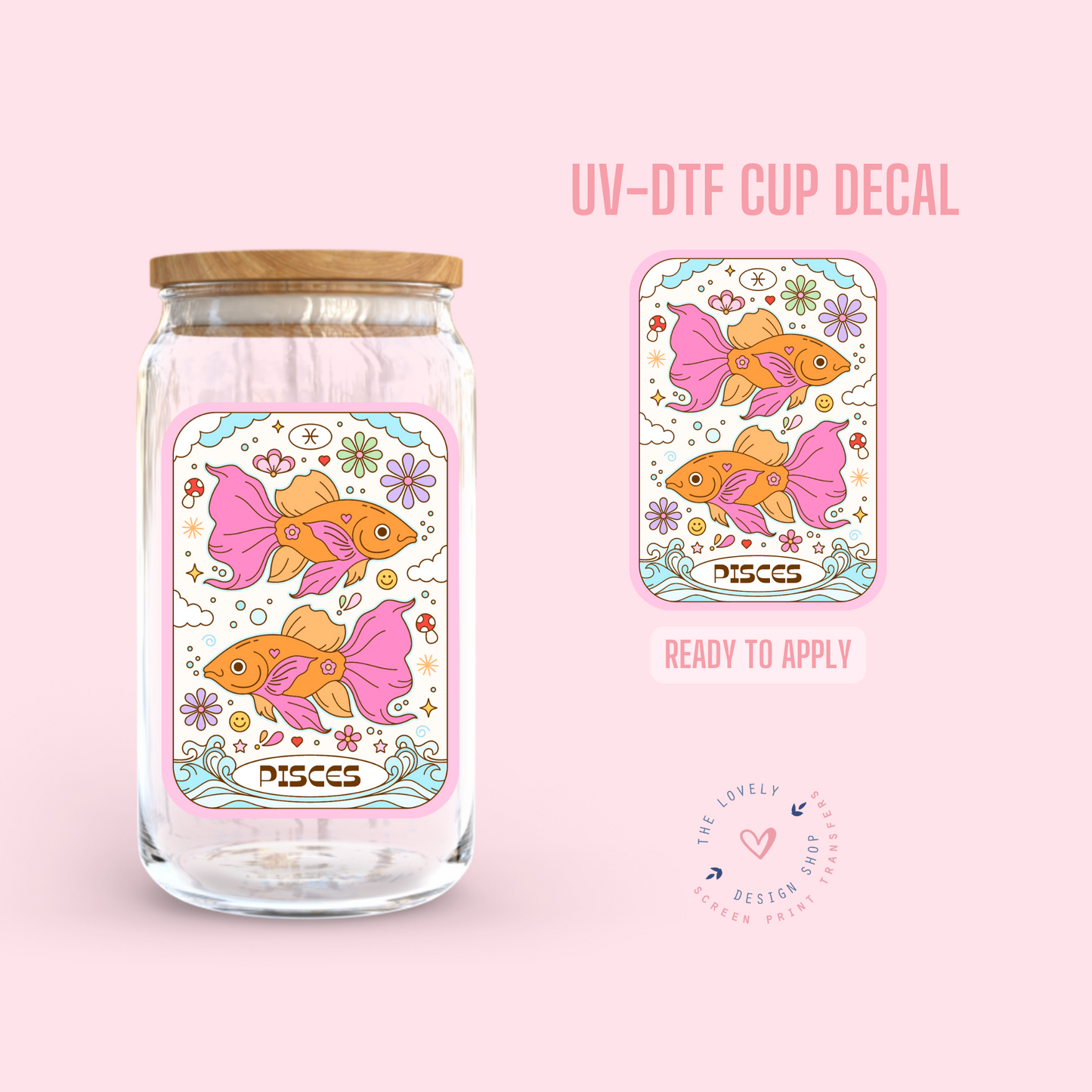 Zodiac Signs Tarot Cards - UV DTF Cup Decal (Ready to Ship) May 20