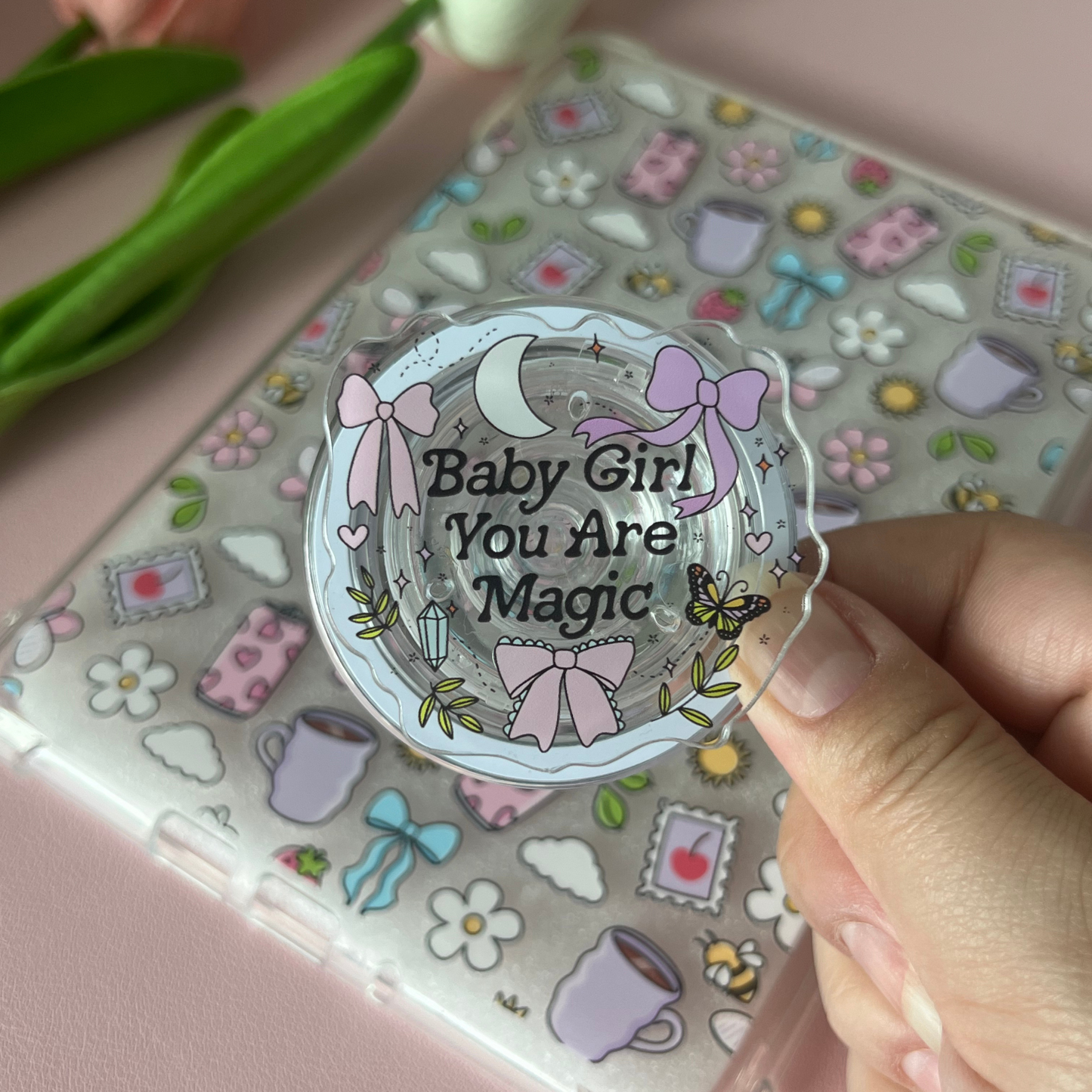 Baby Girl You Are Magic - Acrylic MagSafe Grip (Pack of 3)