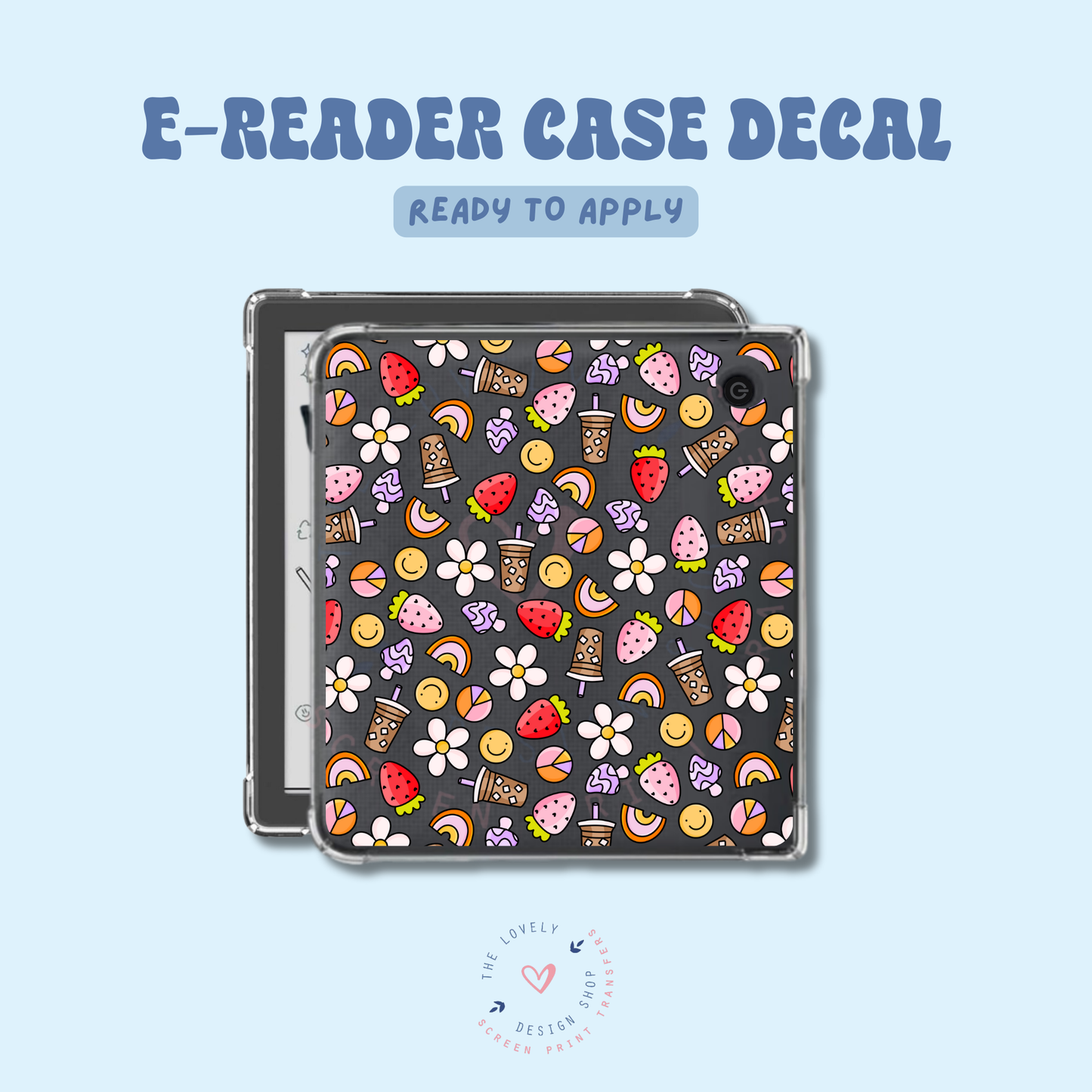 Groovy Theme - UV DTF E-Reader Decal - Jan 27