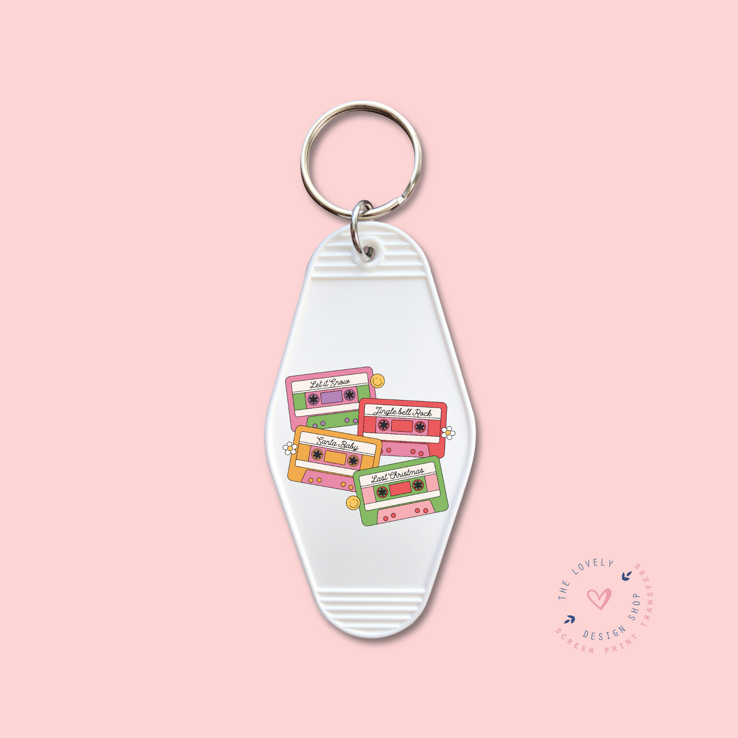Christmas Cassette Tapes - Keychain UV DTF Decal - Oct 15
