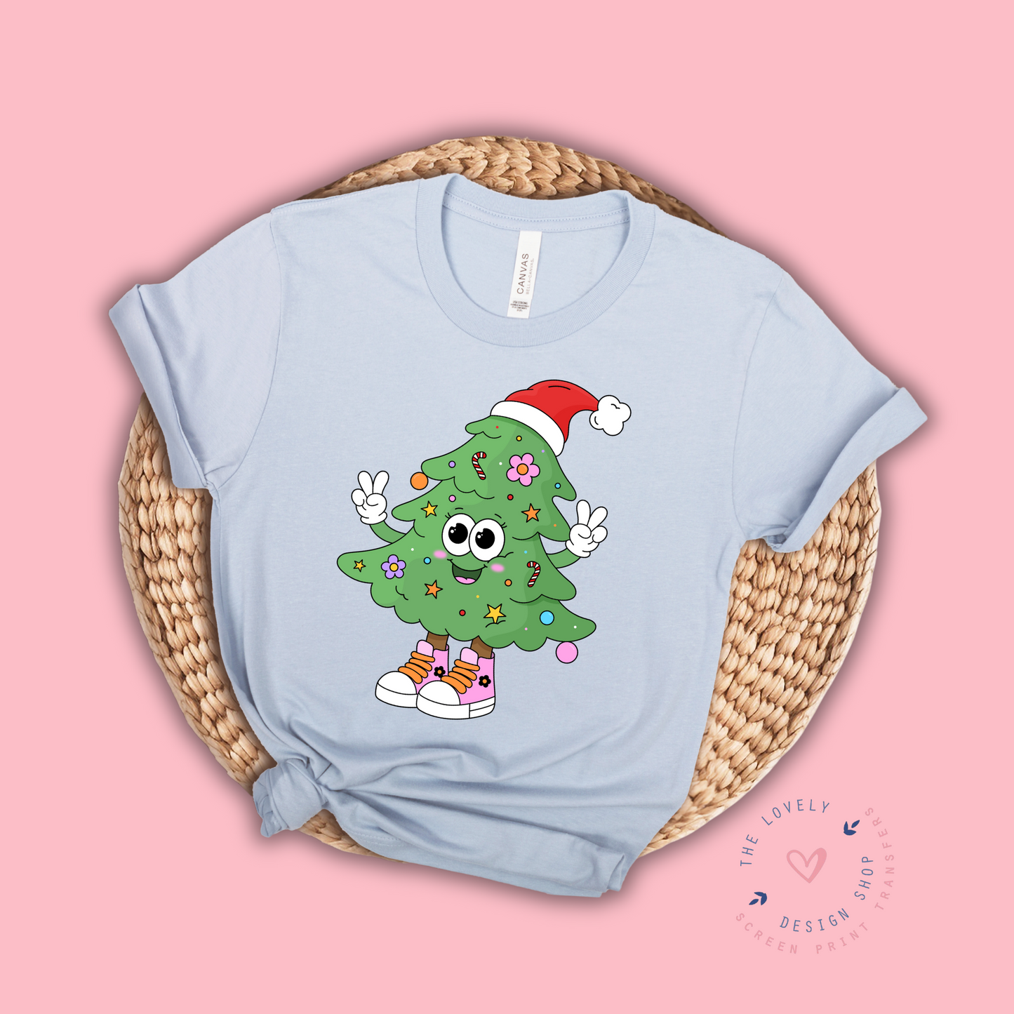 Groovy Christmas Tree Character - FULL COLOR DTF TRANSFER - Oct 5th
