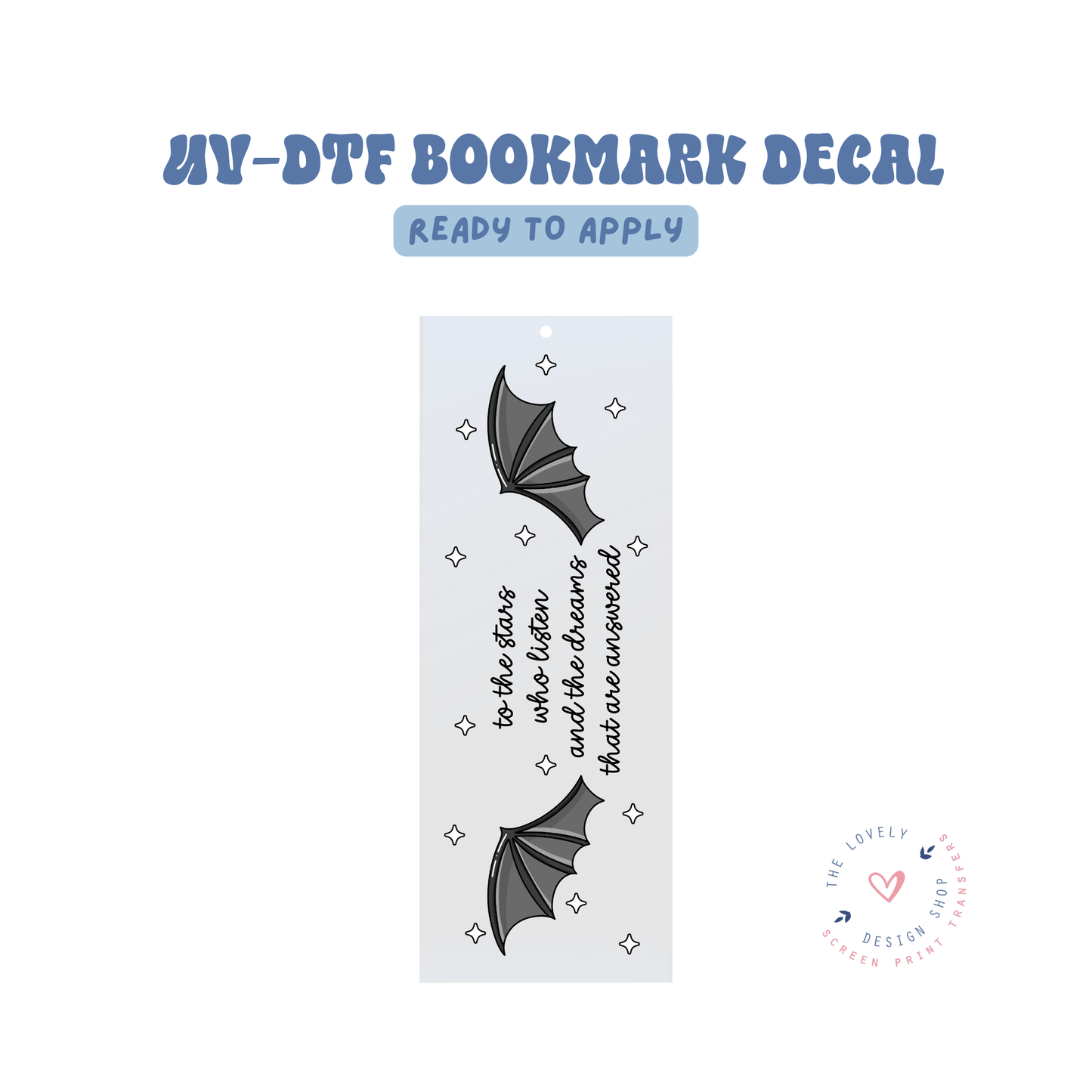 Acotar - To The Stars Who Listen - UV DTF Bookmark Decal - May 2