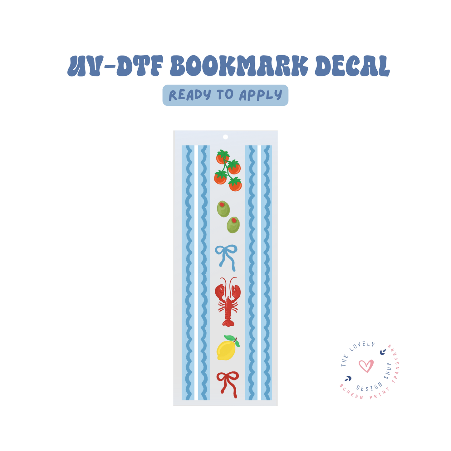 Dolce Vita - UV DTF Bookmark Decal - Jun 11