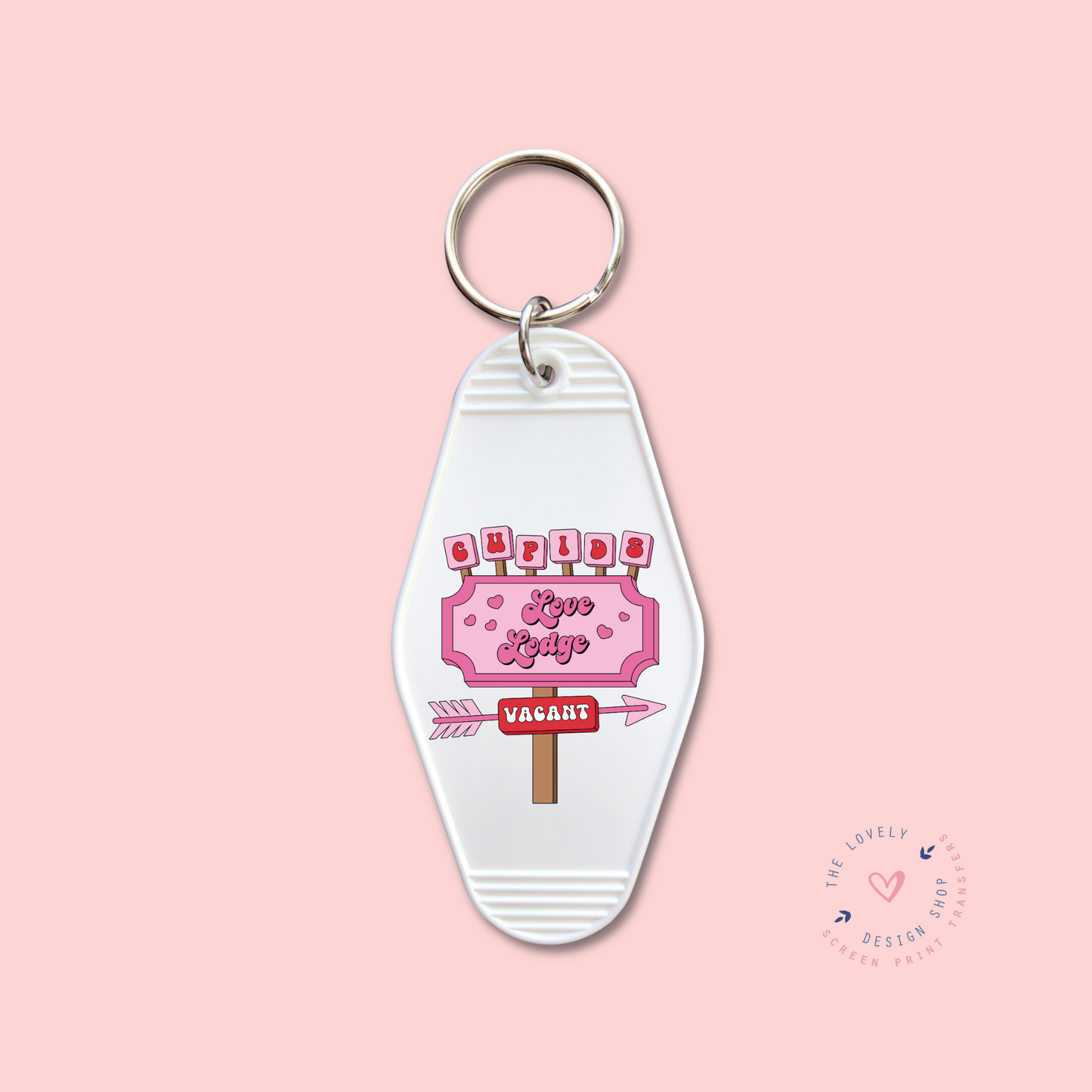 Cupid Love Lodge - Keychain UV DTF Decal - Jan 14