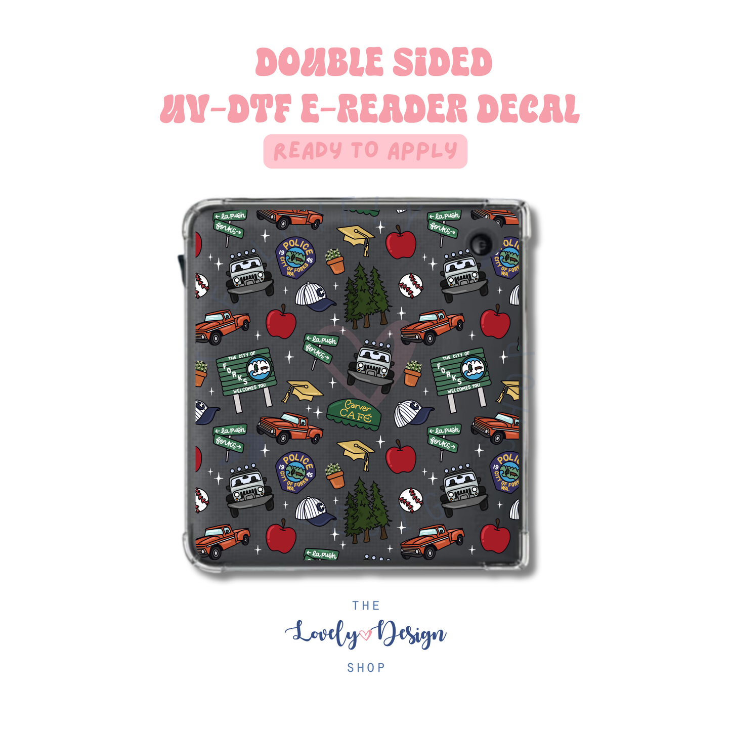 Twilight Items - UV DTF E-Reader Decal - Sep 15