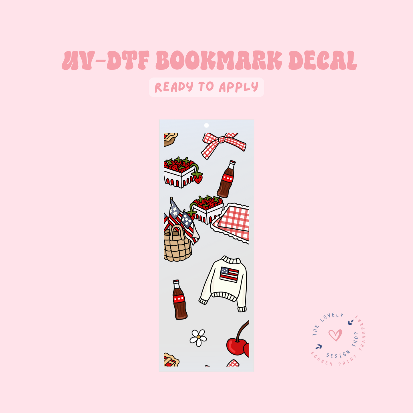Americana - UV DTF Bookmark Decal - Jun 11