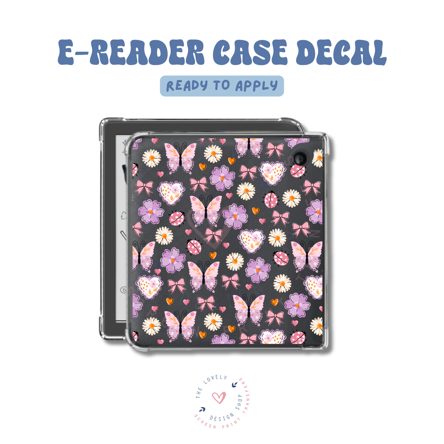 Lovely Butterfly - UV DTF E-Reader Decal - Apr 23