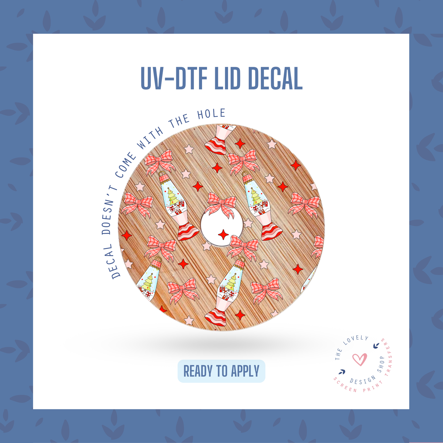 Christmas Lamp - UV DTF Lid Decal - Sep 30