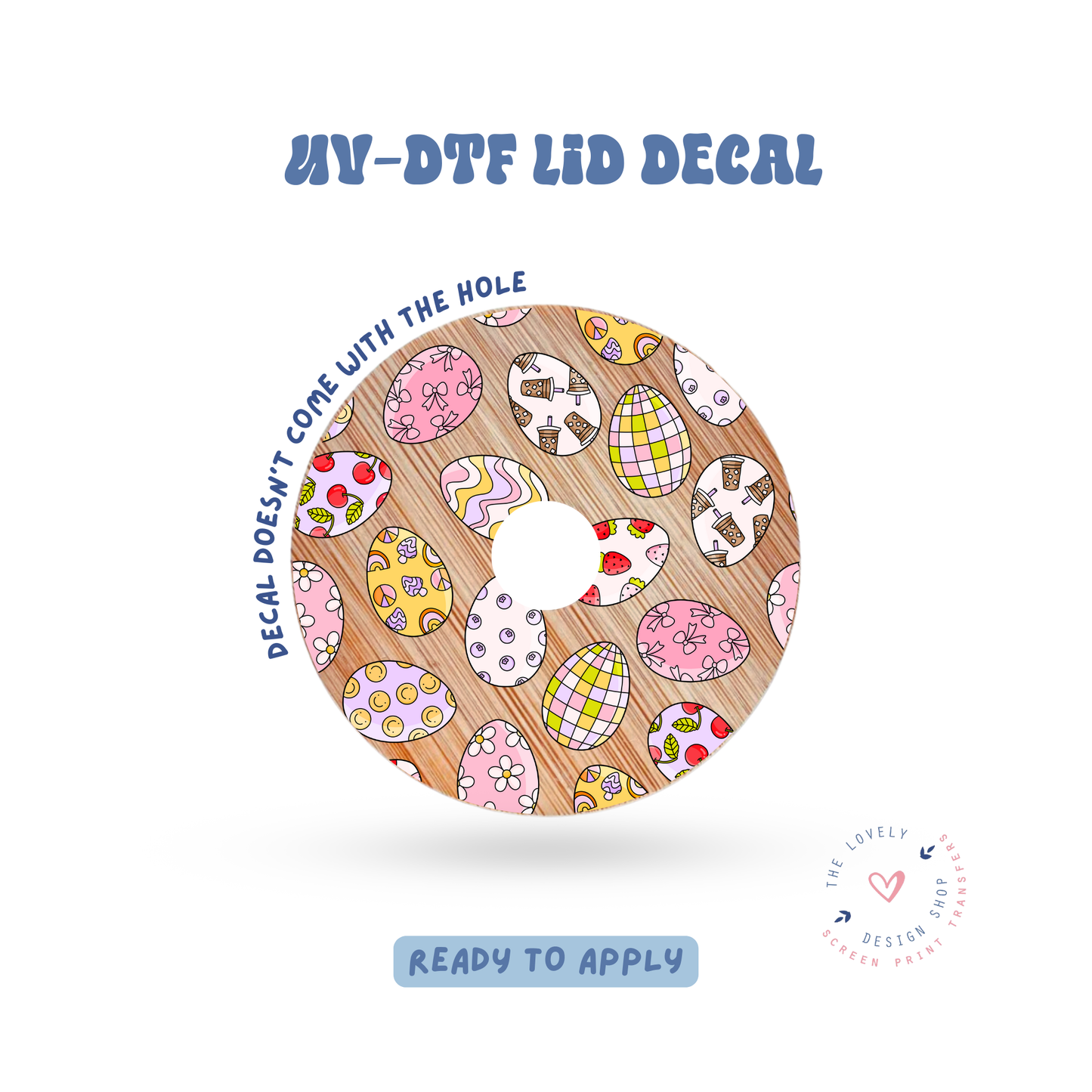 Pattern Eggs - UV DTF Bookmark Decal - Feb 19