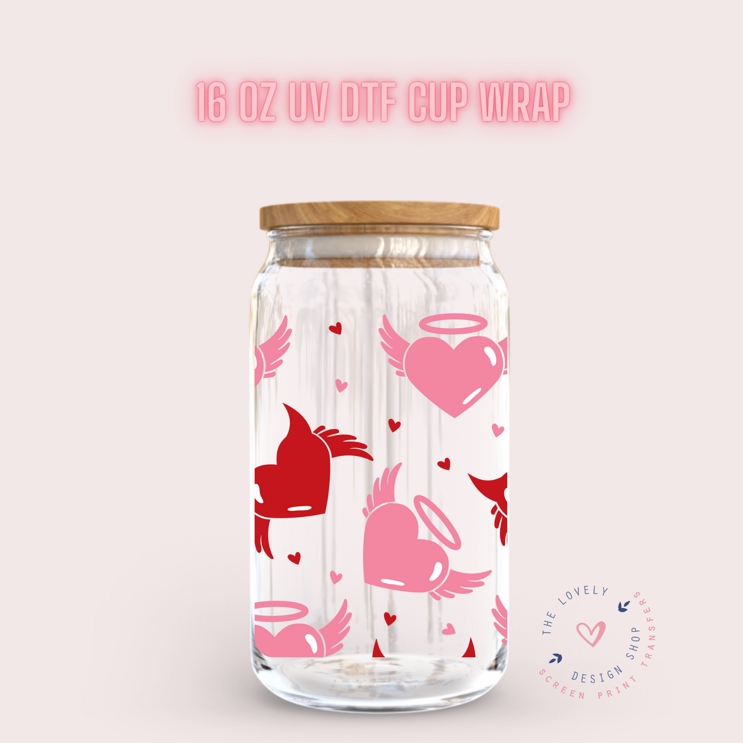 Best Enemies - UV DTF 16 oz Libbey Cup Wrap (PRE-ORDER SHIPS 10TH - 17TH) Jan 2