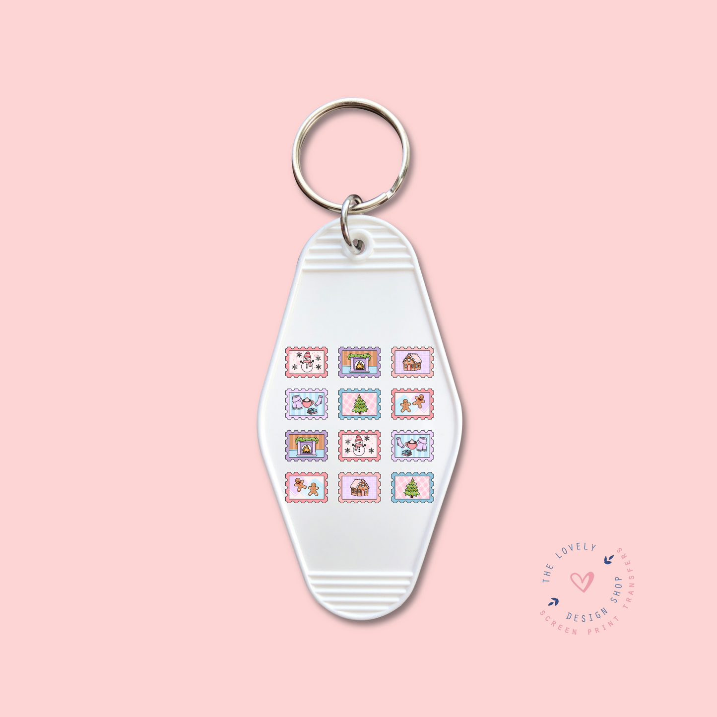 Christmas Stamps - Keychain UV DTF Decal - Nov 12