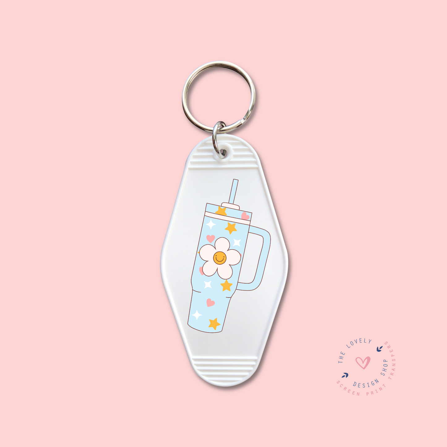 Flower Tumbler - Keychain UV DTF Decal - Dec 16
