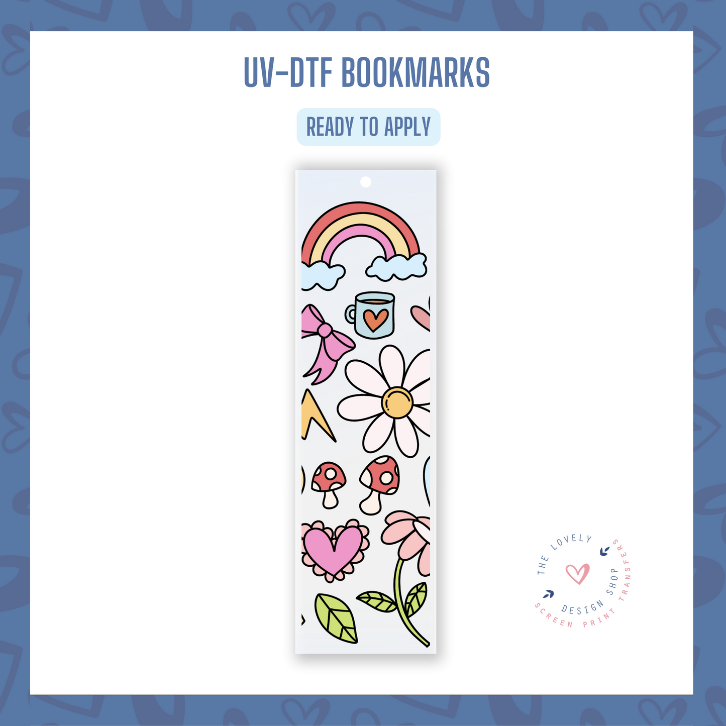 Cutest Doodles - UV DTF Bookmark Decal (Ready to Ship) Apr 29