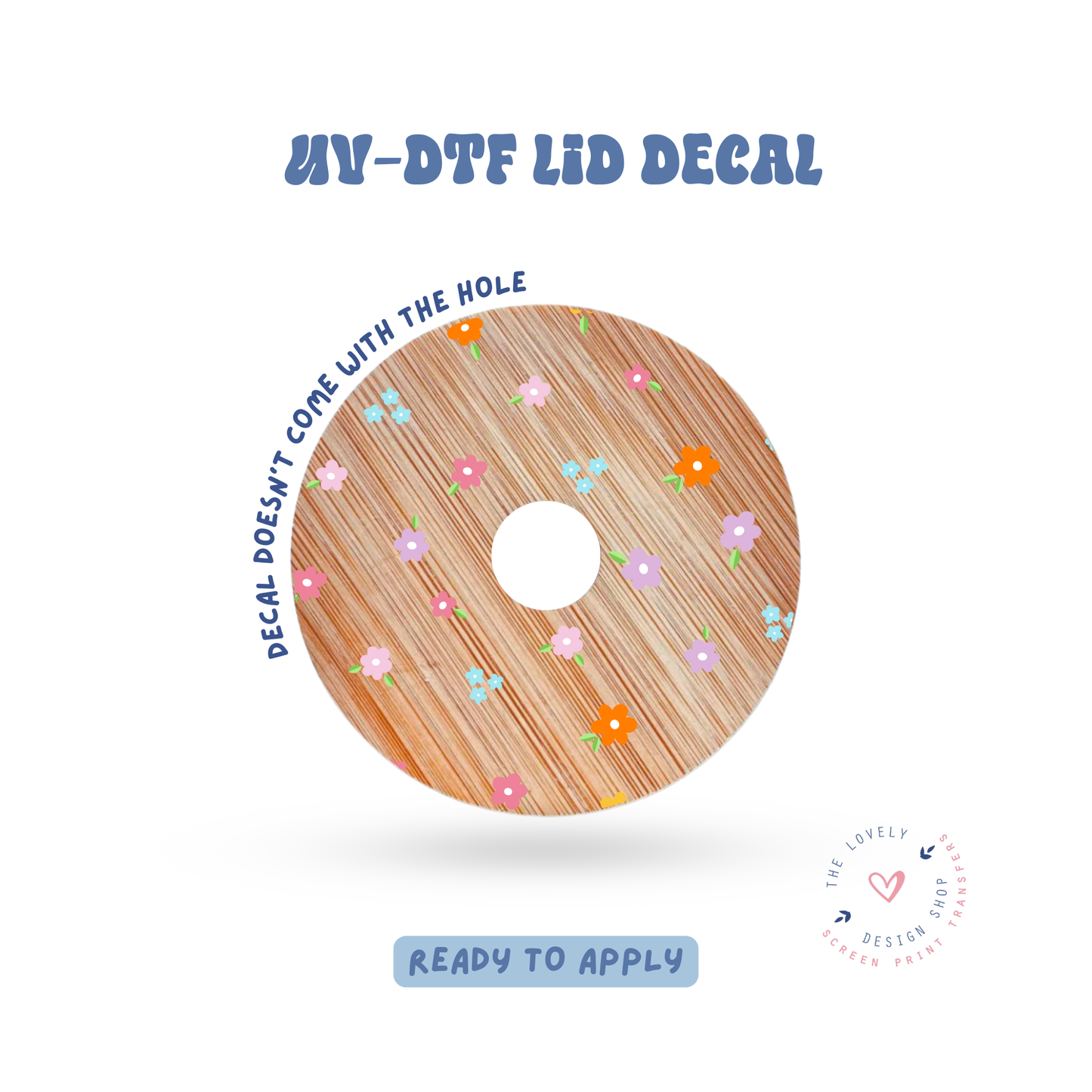 Mini Flowers - UV DTF Lid Decal - May 2