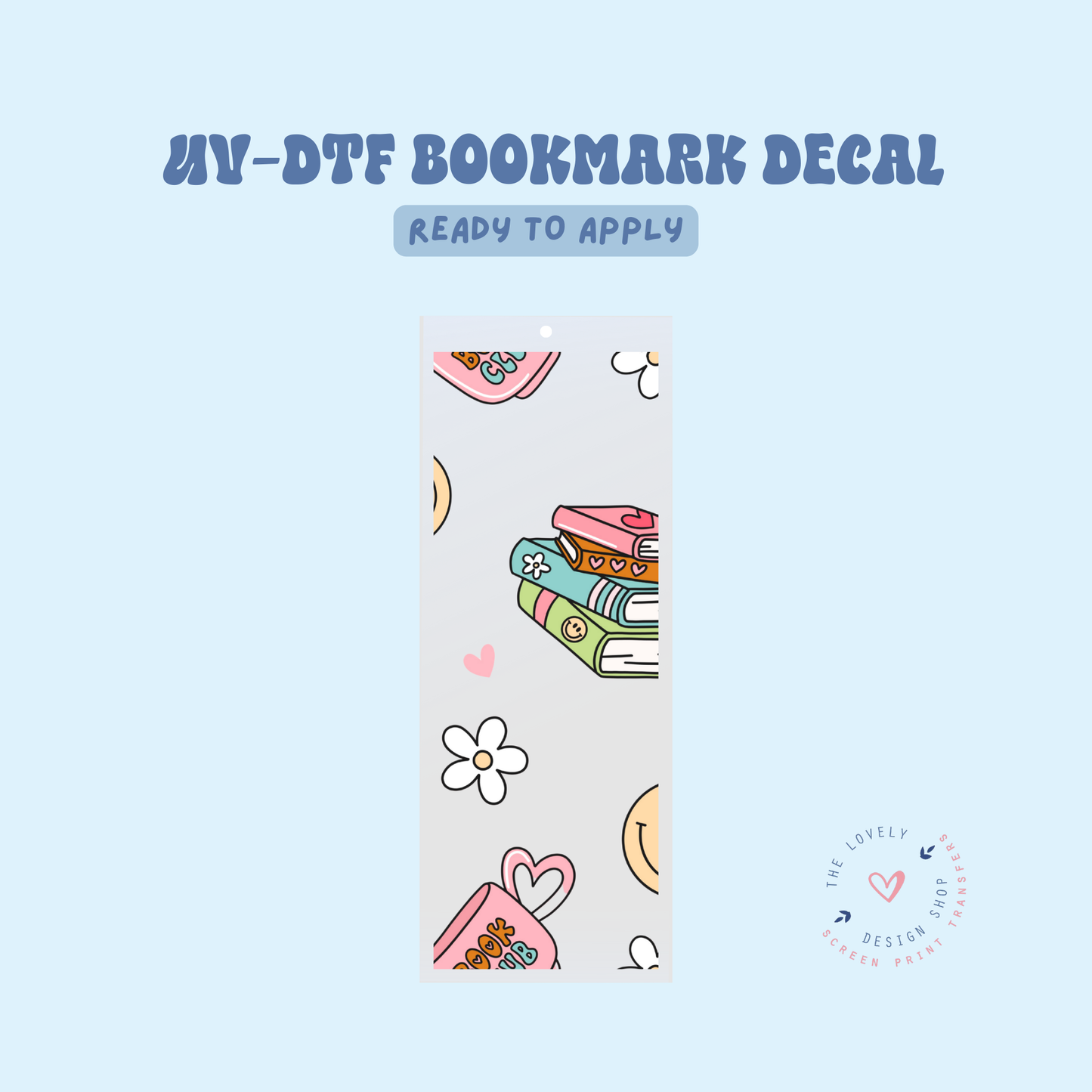 Book Club - UV DTF Bookmark Decal - Feb 4