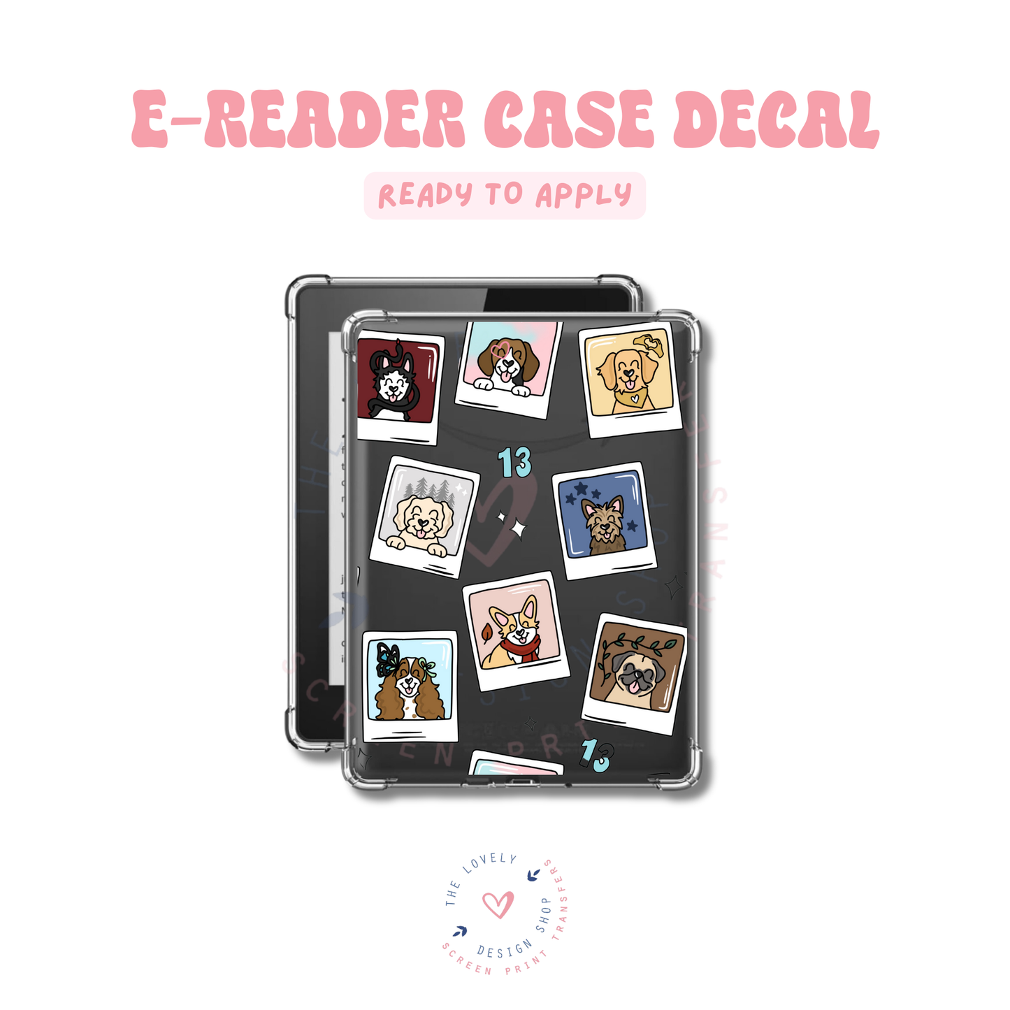 Eras Pups Polaroids - UV DTF E-Reader Decal - Feb 4