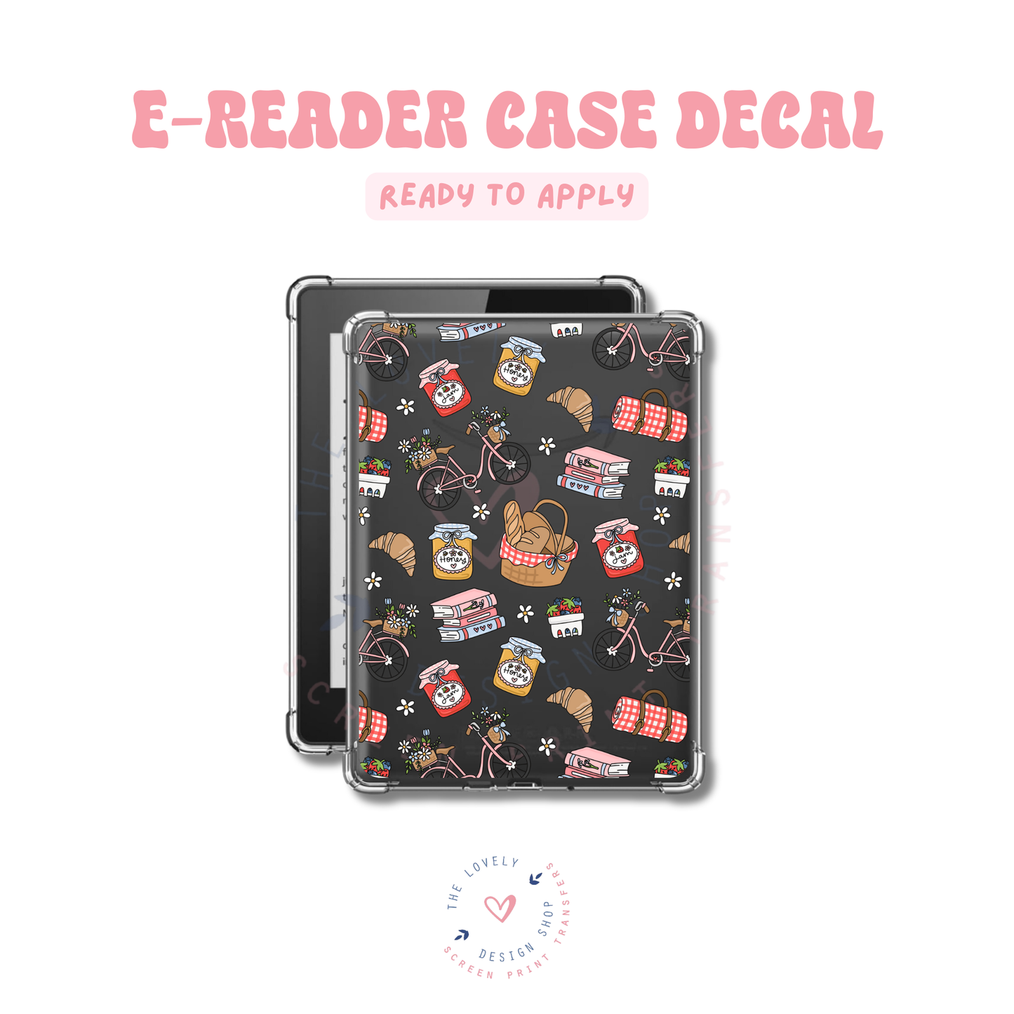 Spring Picnic - UV DTF E-Reader Decal - Jan 27