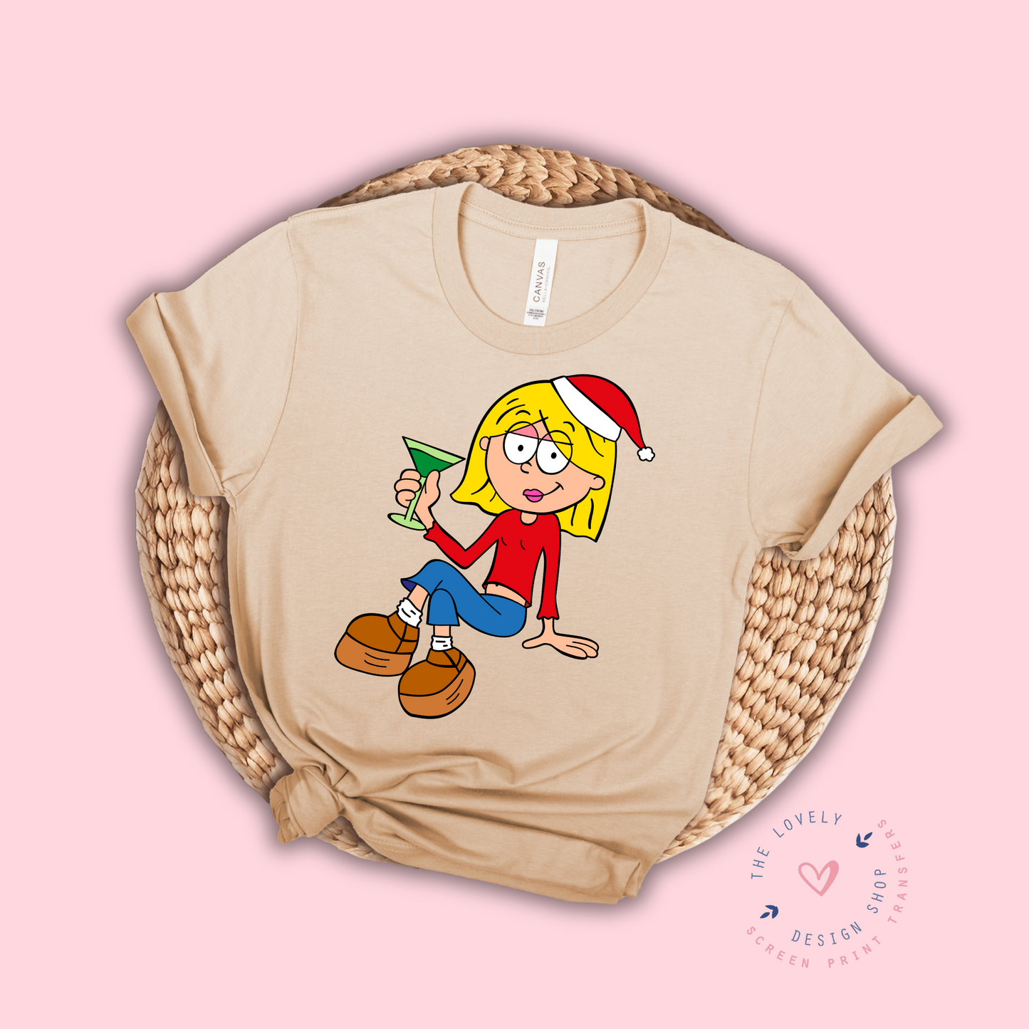 Holding Drink Liz - FULL COLOR DTF TRANSFER - Oct 5th