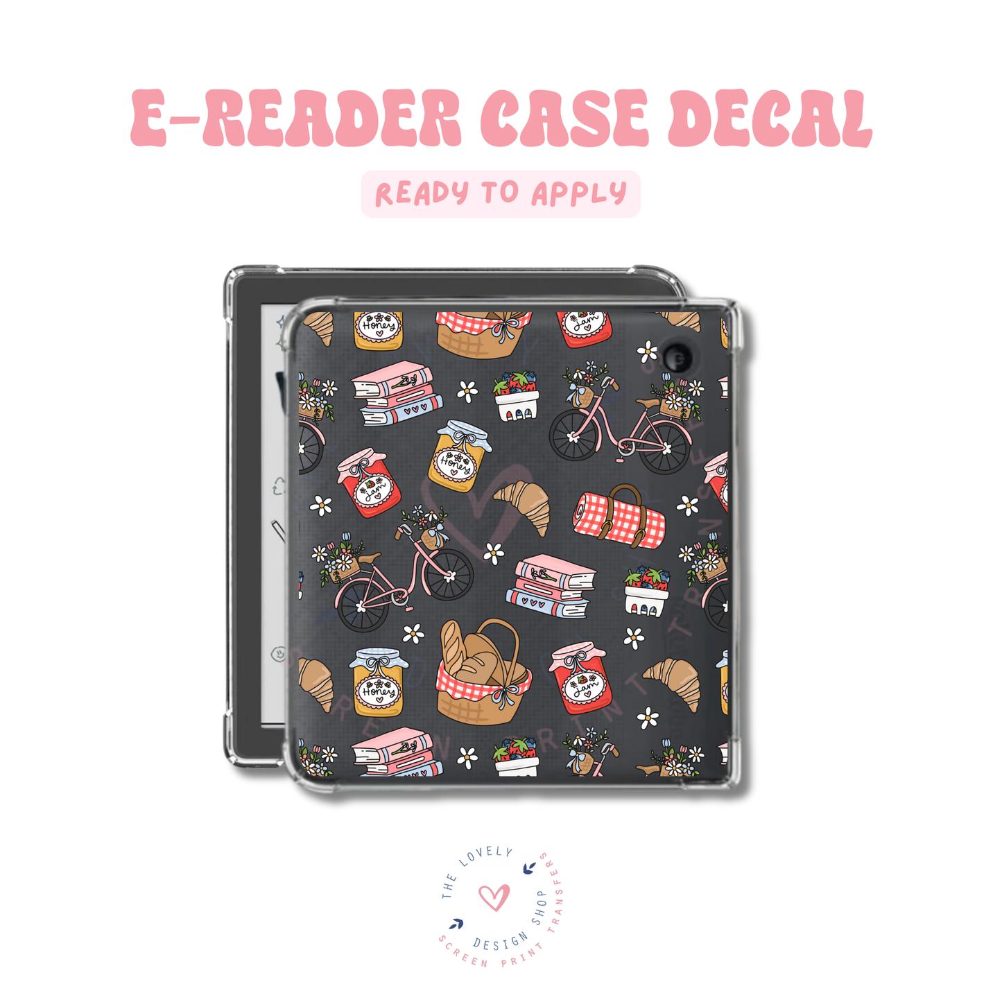 Spring Picnic - UV DTF E-Reader Decal - Jan 27
