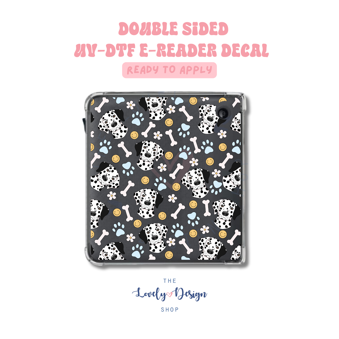 Dalmatians - UV DTF E-Reader Decal - Aug 27